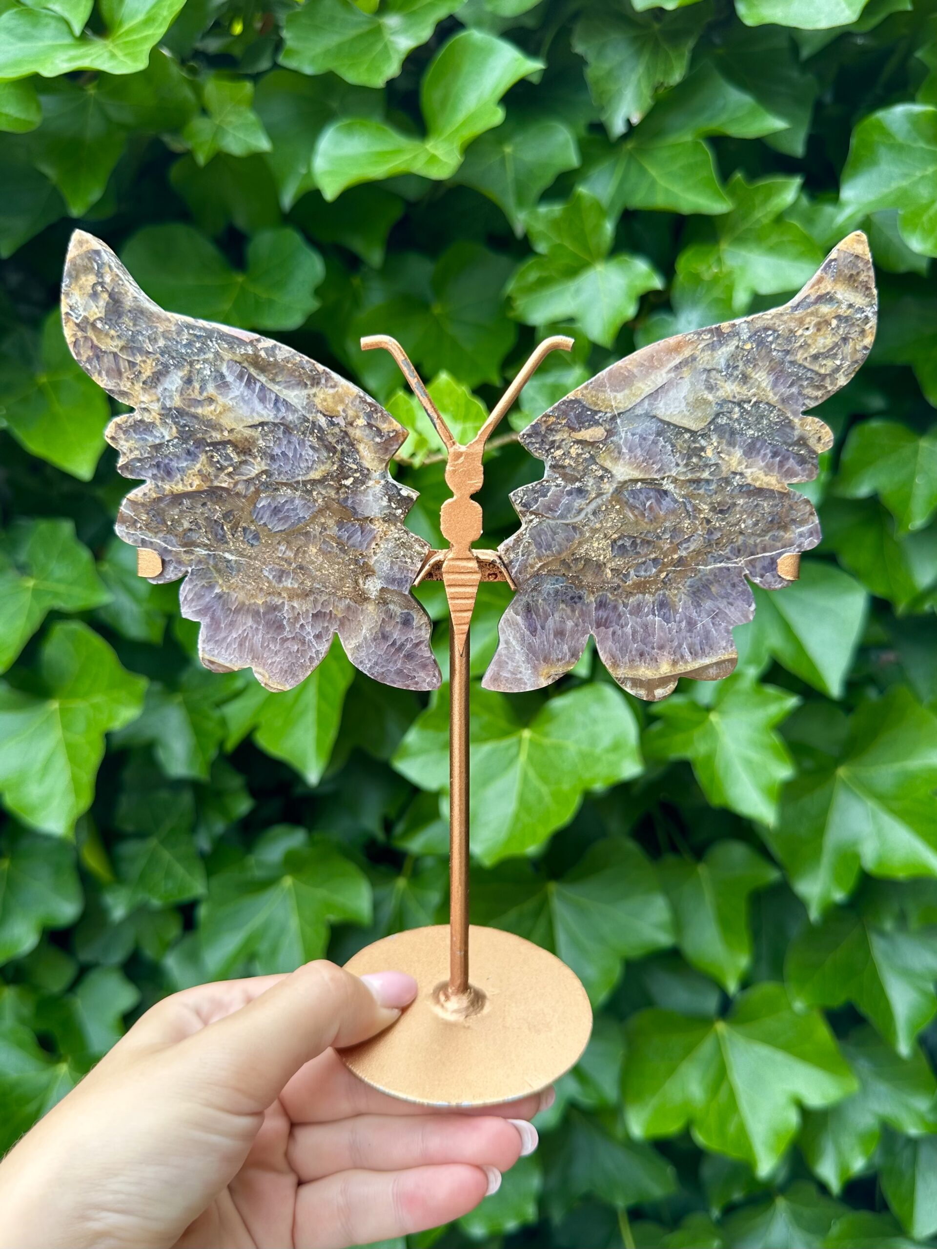 Amethyst & Pyrite Butterfly