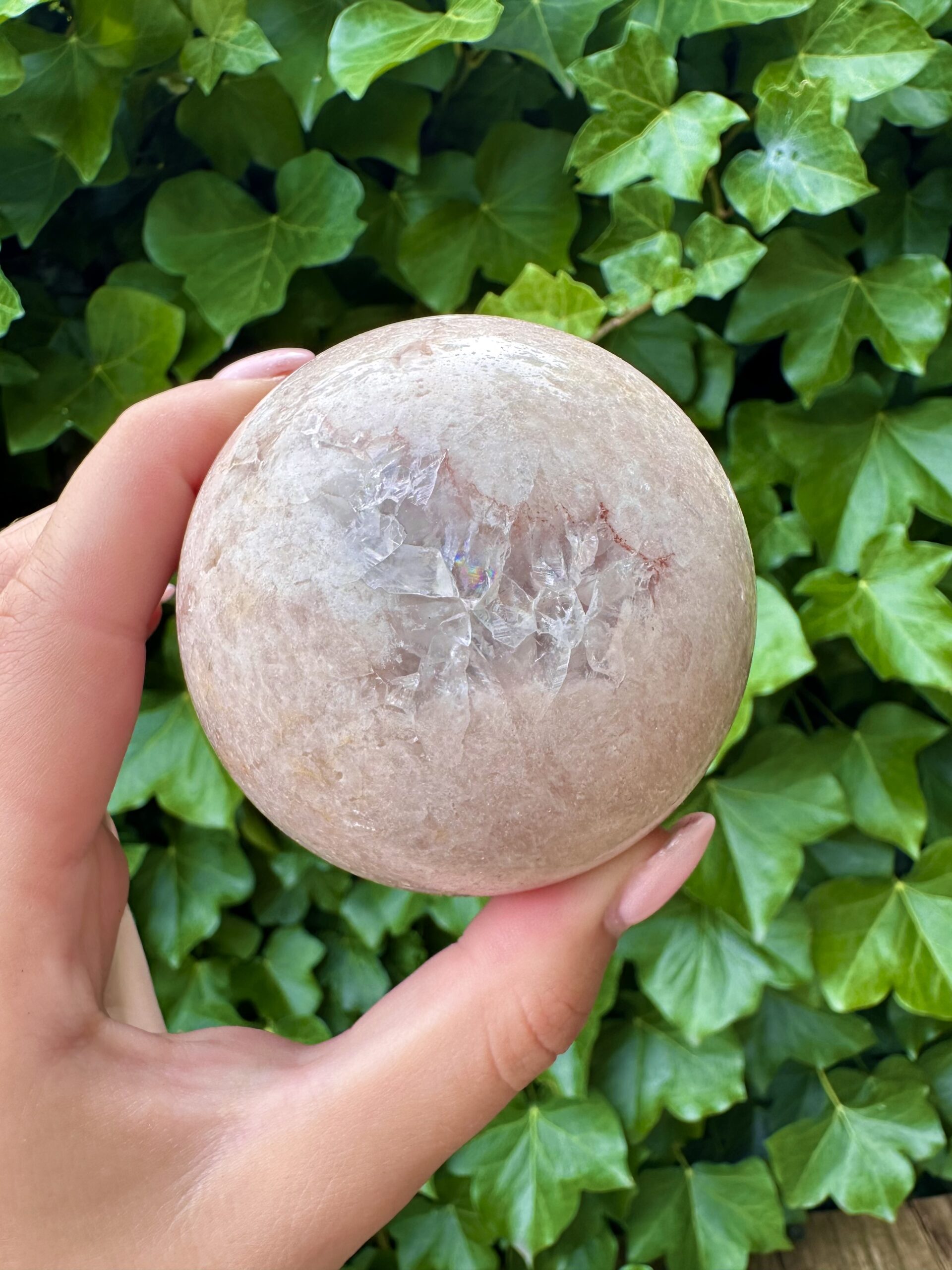 "Aphrodite" Pink Amethyst Sphere - Image 3