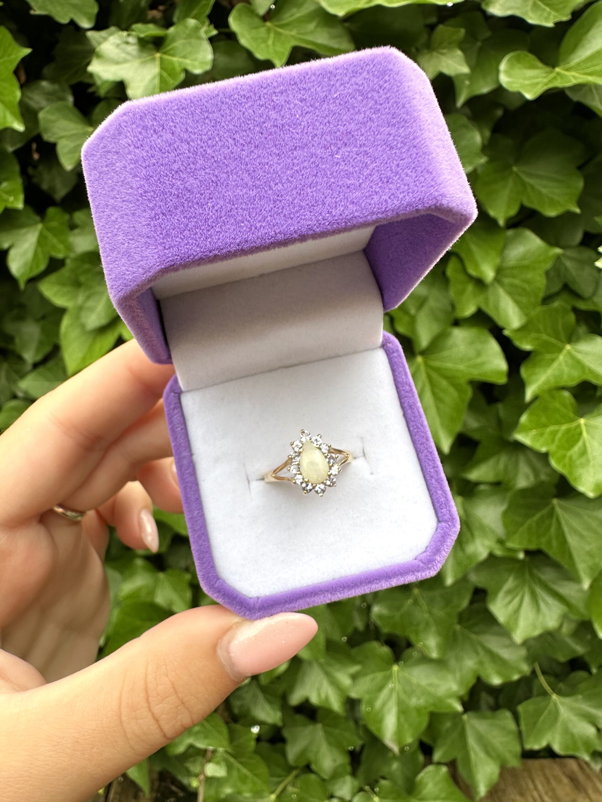 *Luxury Ring Gift Box -Amethyst Purple*