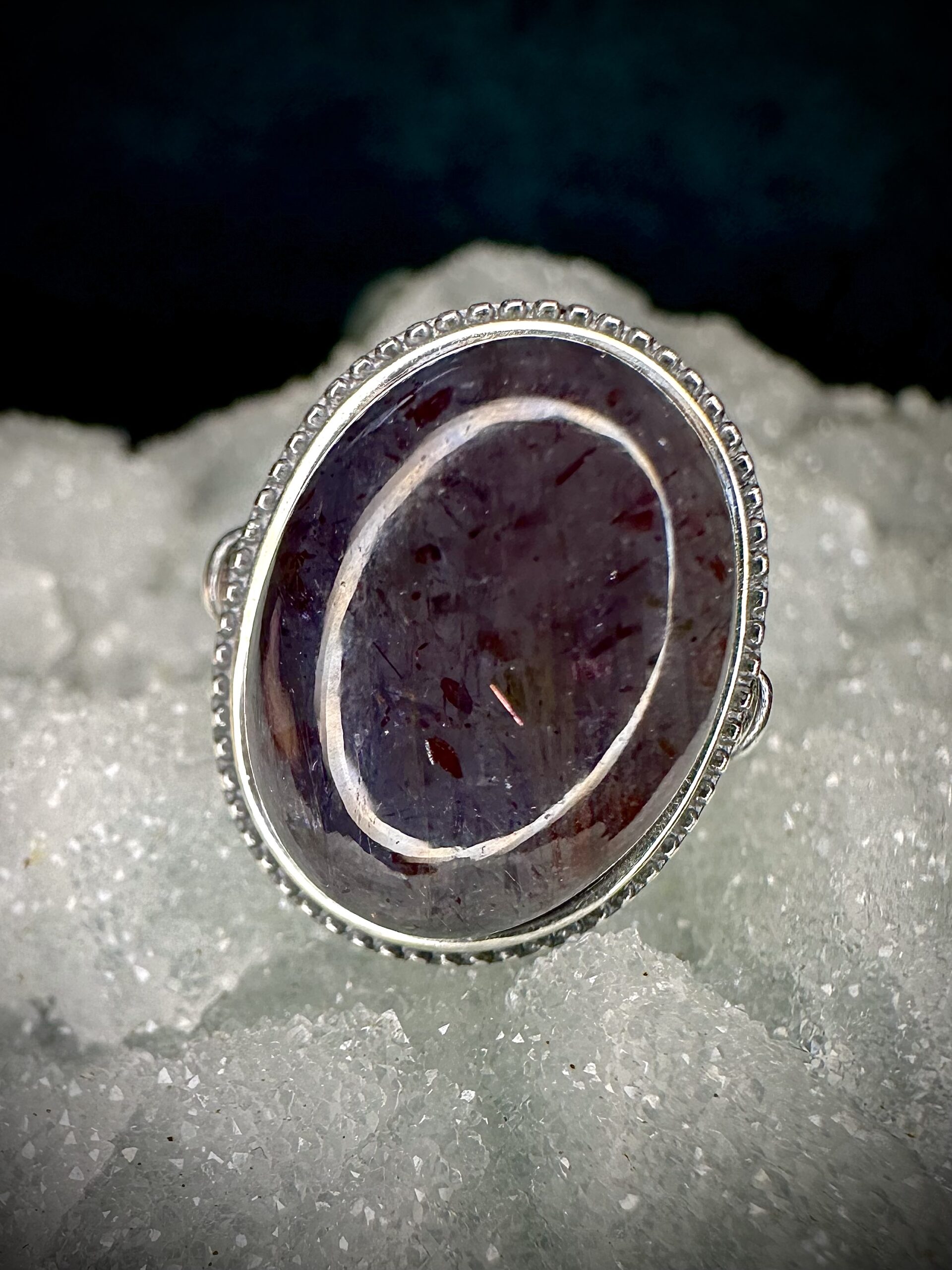 RARE Iolite x Sunstone Ring 10 - Image 3