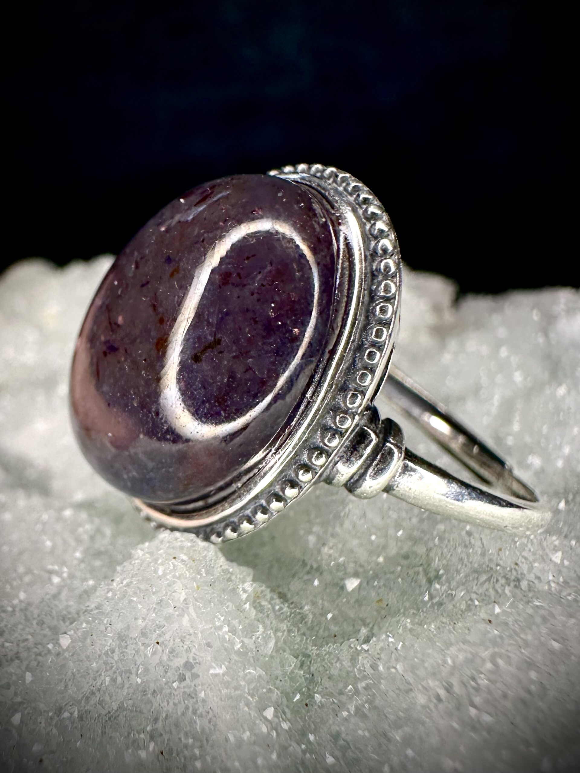 RARE Iolite x Sunstone Ring 10 - Image 4