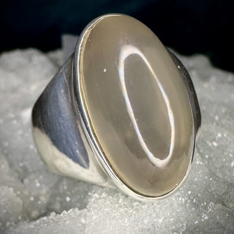 Statement Silver Moonstone Ring STARBORN