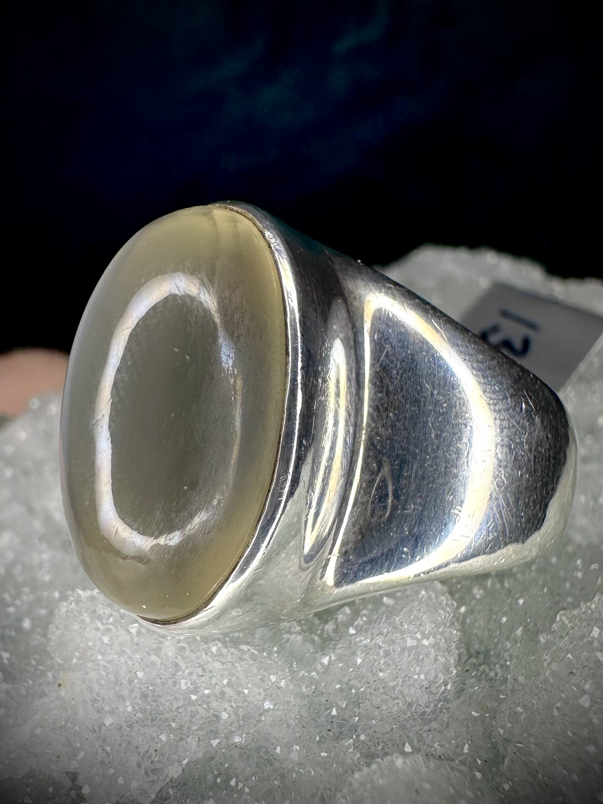 Statement Silver Moonstone Ring STARBORN - Image 3