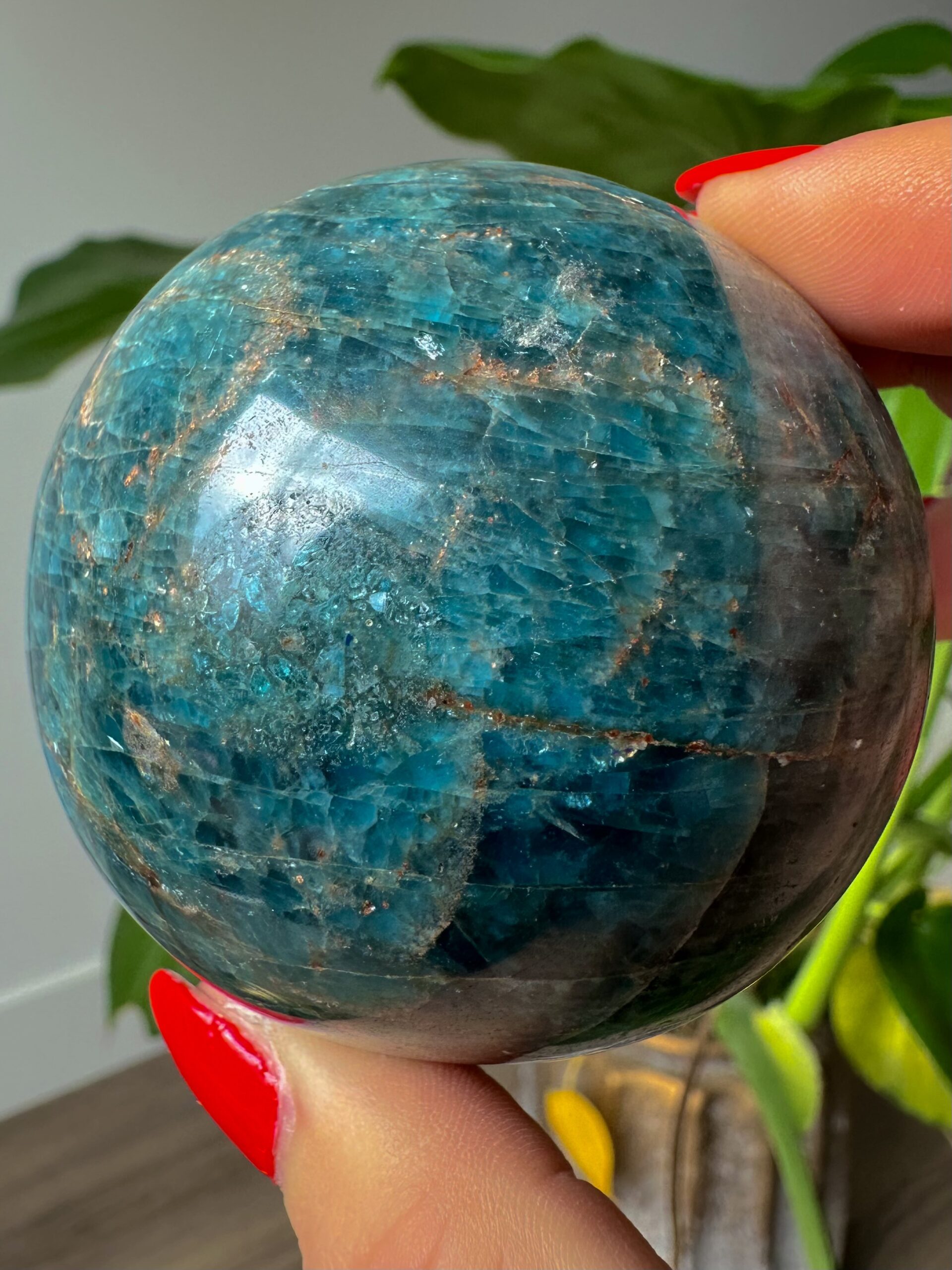 Blue Apatite Sphere - Image 4