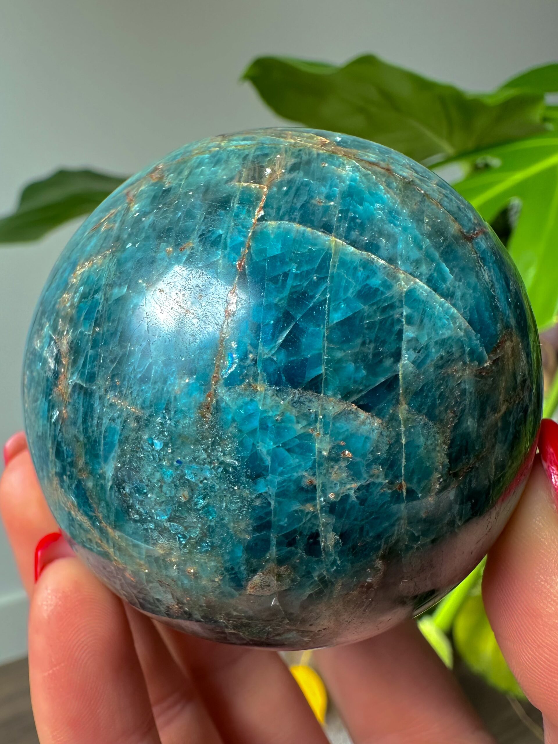 Blue Apatite Sphere - Image 2