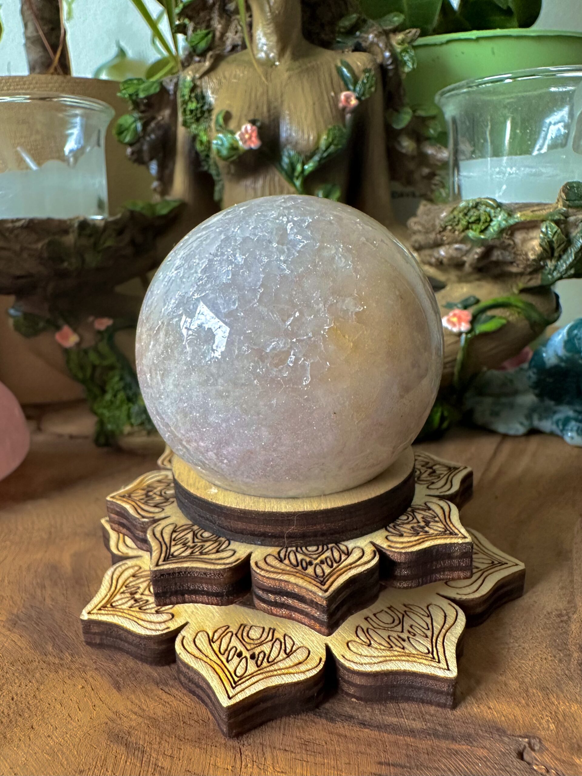 "Asteria" Pink Amethyst Sphere