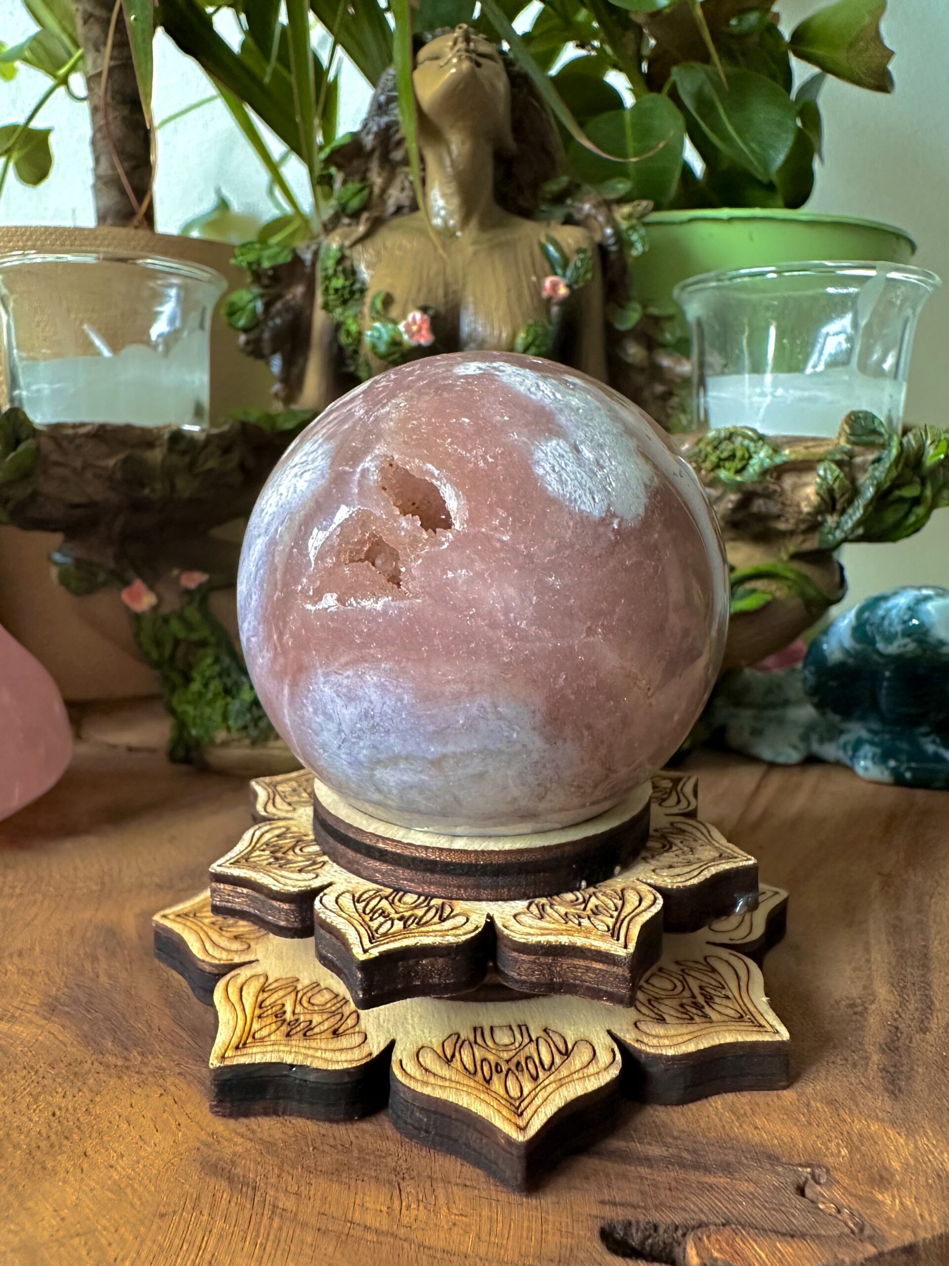 "Angelic" Pink Amethyst Sphere