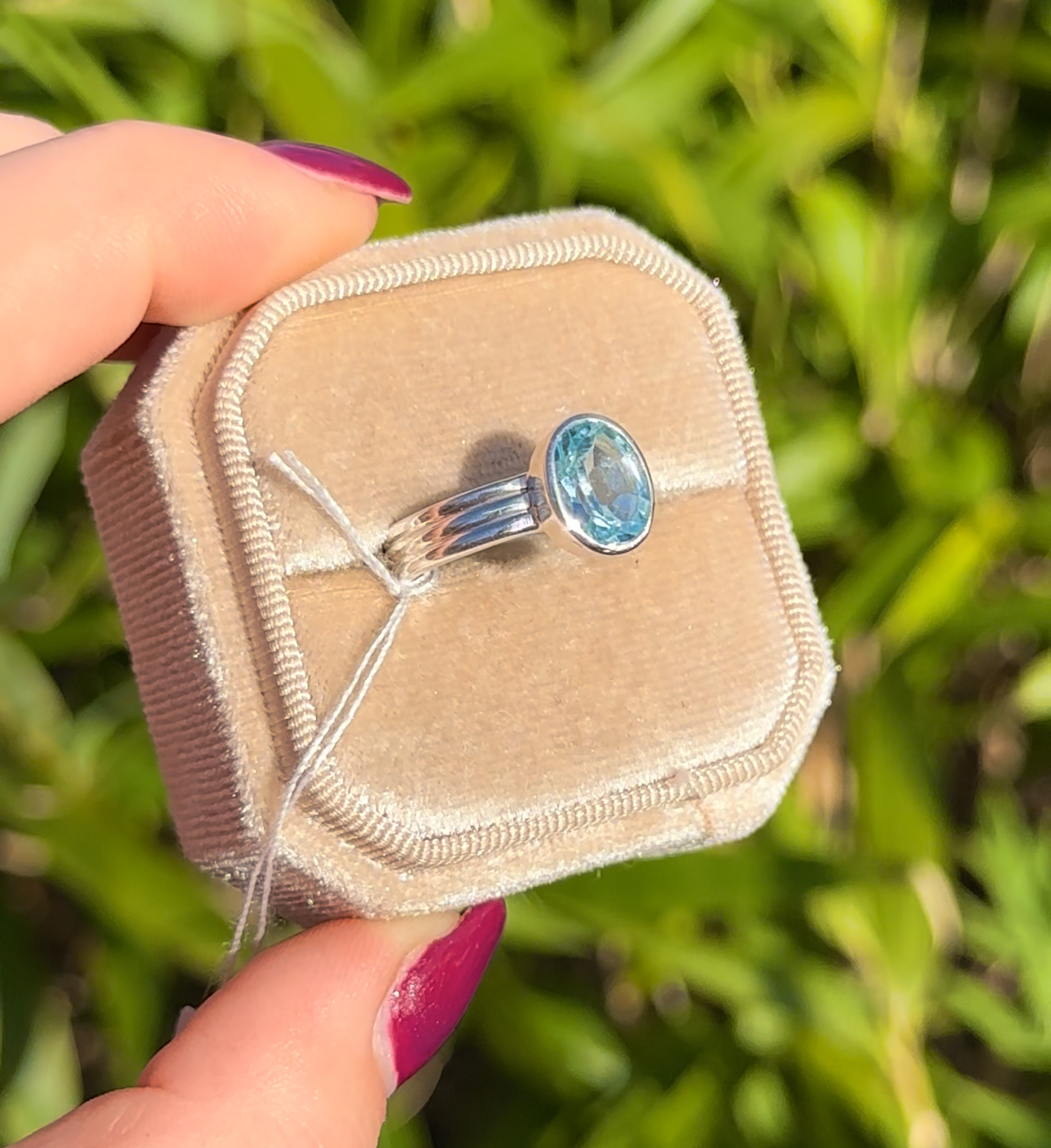 Blue Topaz Ring - Image 3