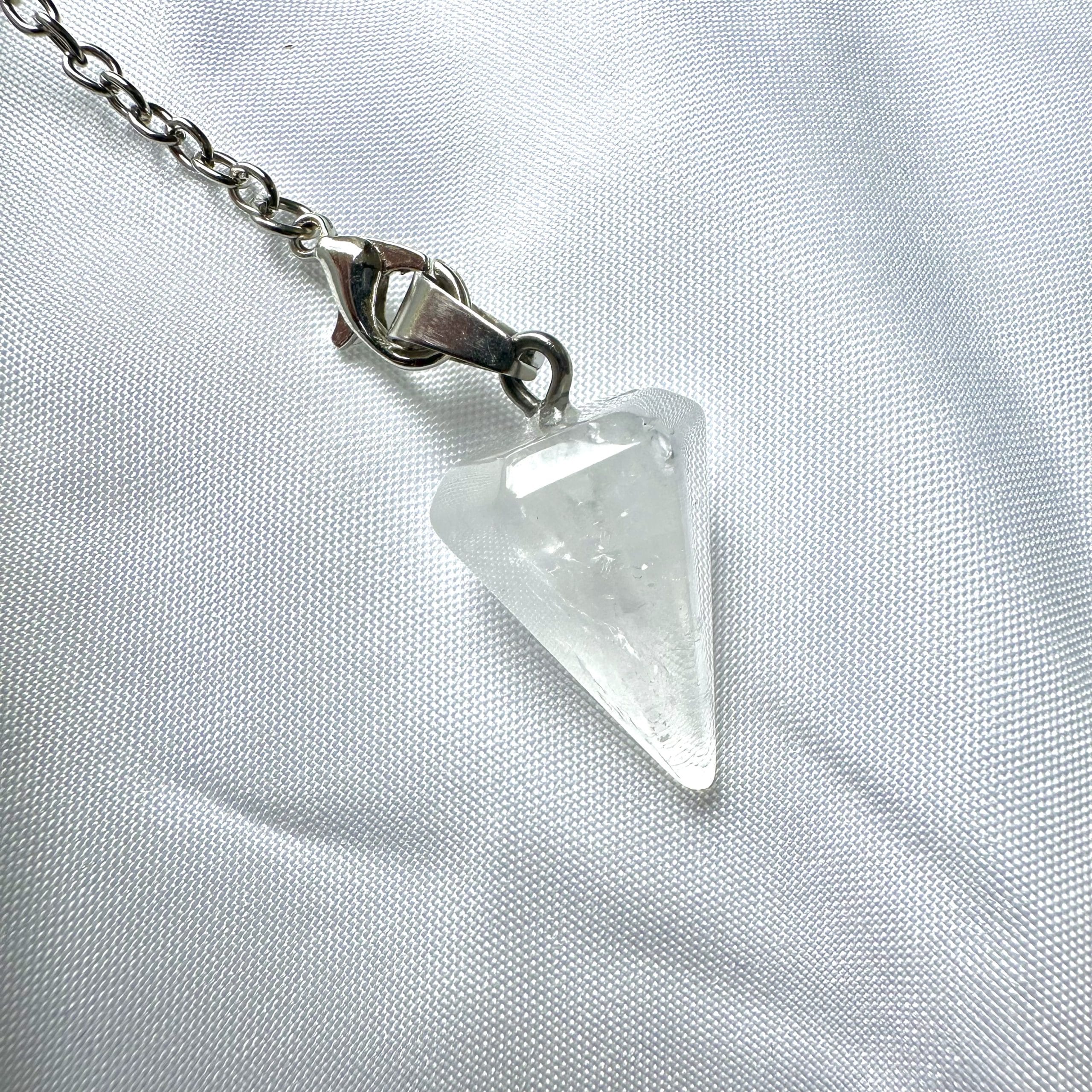 Clear Quartz Chakra Pendulum - Image 2
