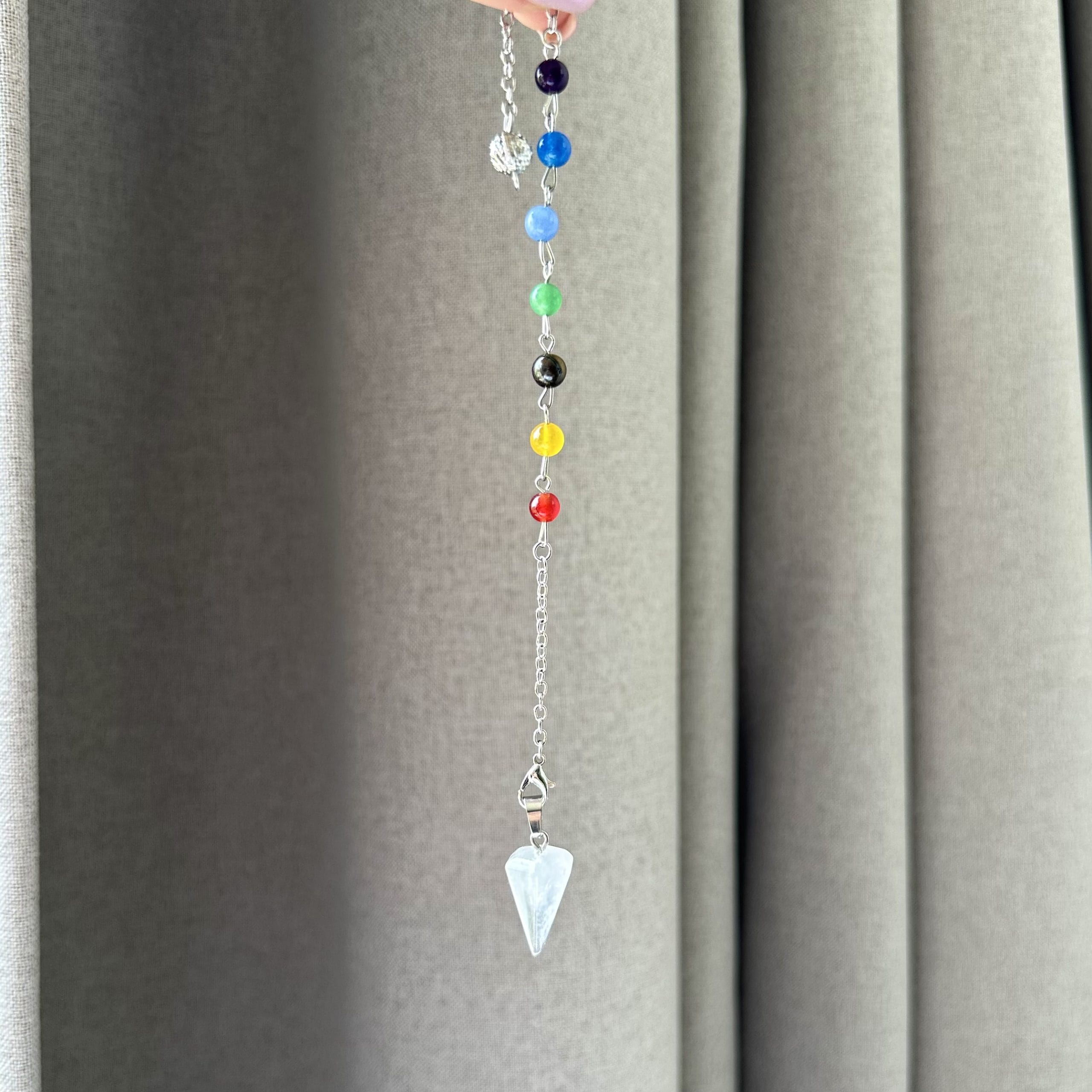 Clear Quartz Chakra Pendulum - Image 3