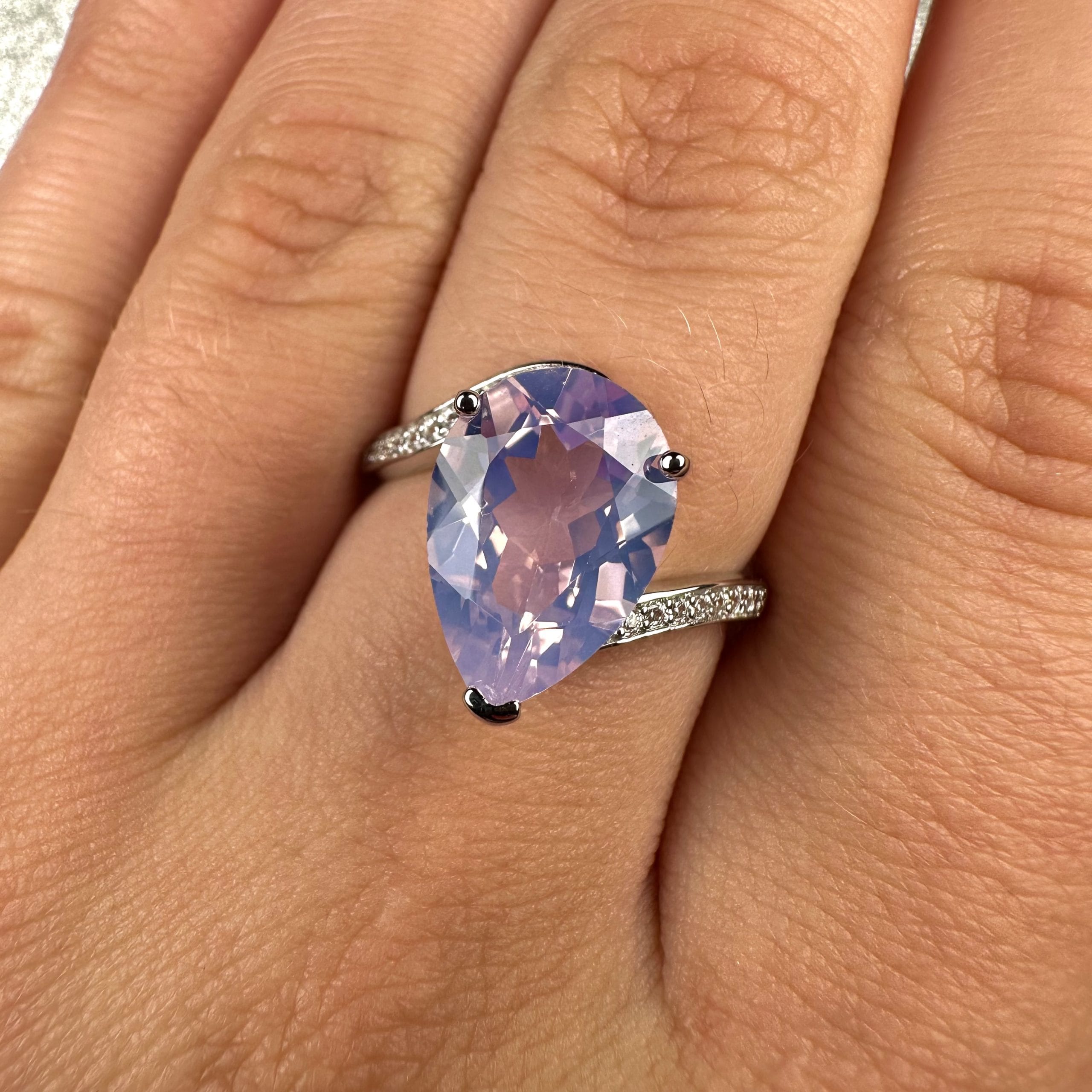 Luxe XL Lavender Moon Gem Ring - Image 5