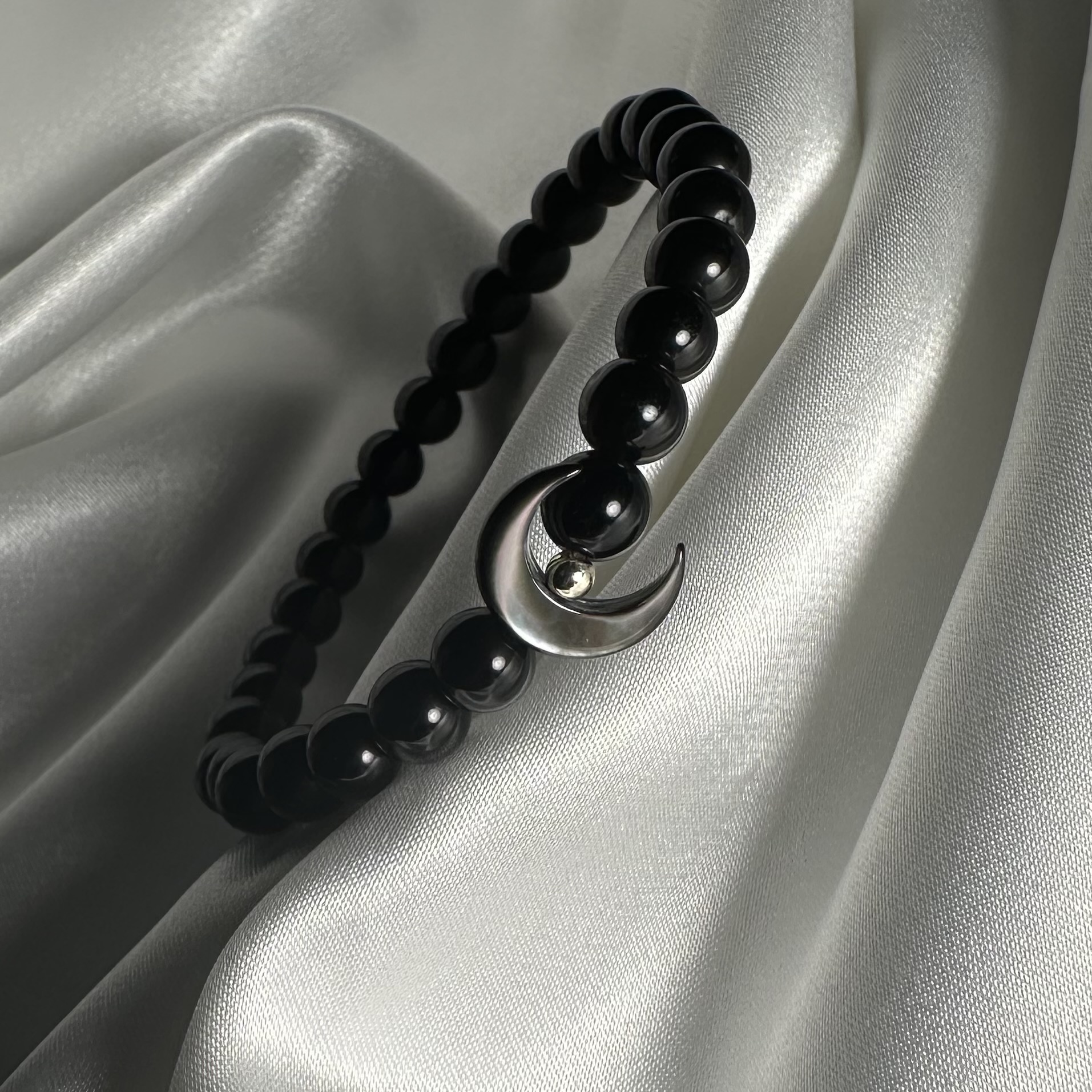 🖤 Reiki Charged Obsidian Bracelet "Dark Moon" 🖤 - Image 3