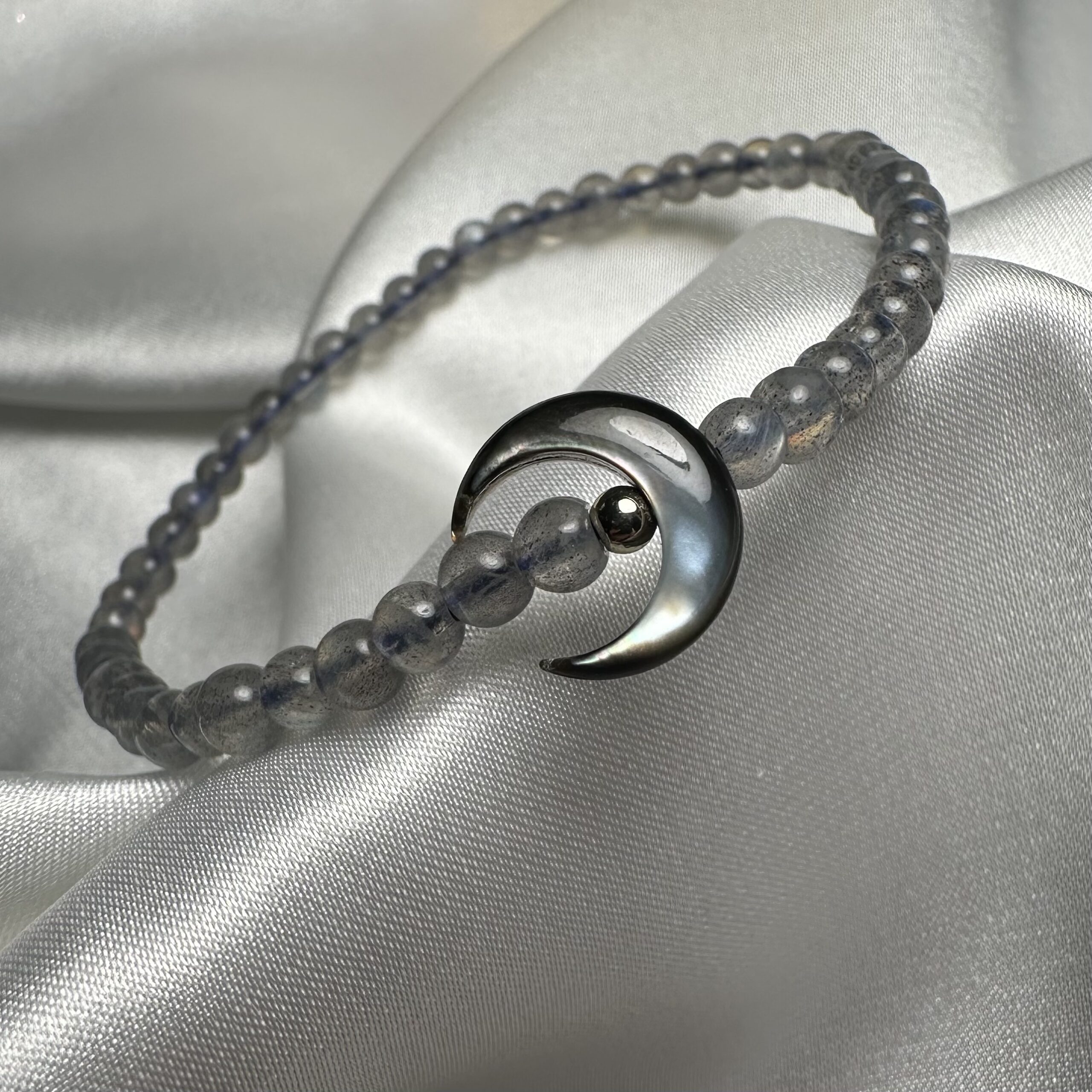 💙 Reiki Charged Labradorite Bracelet " Dark Moon " 💙