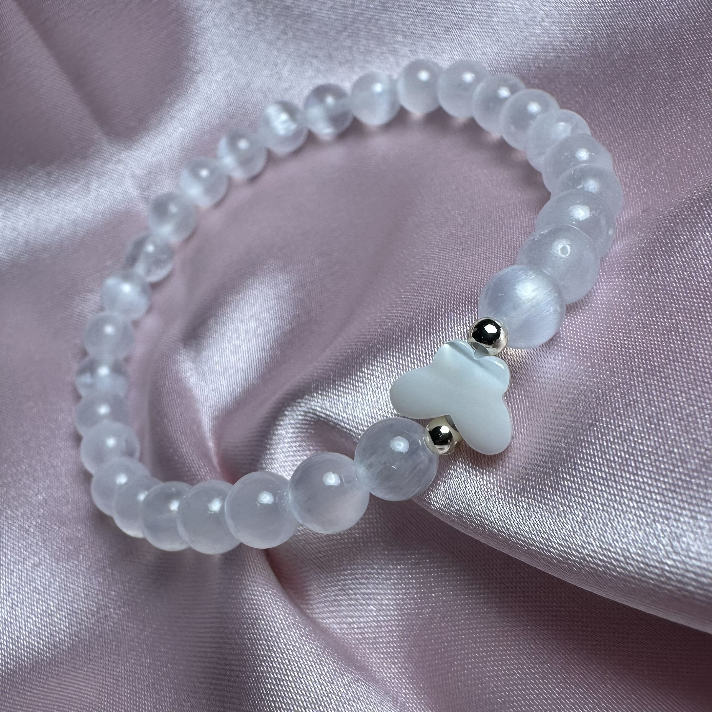 π€ Reiki Charged Selenite Bracelet "Butterfly" π€ - Image 2