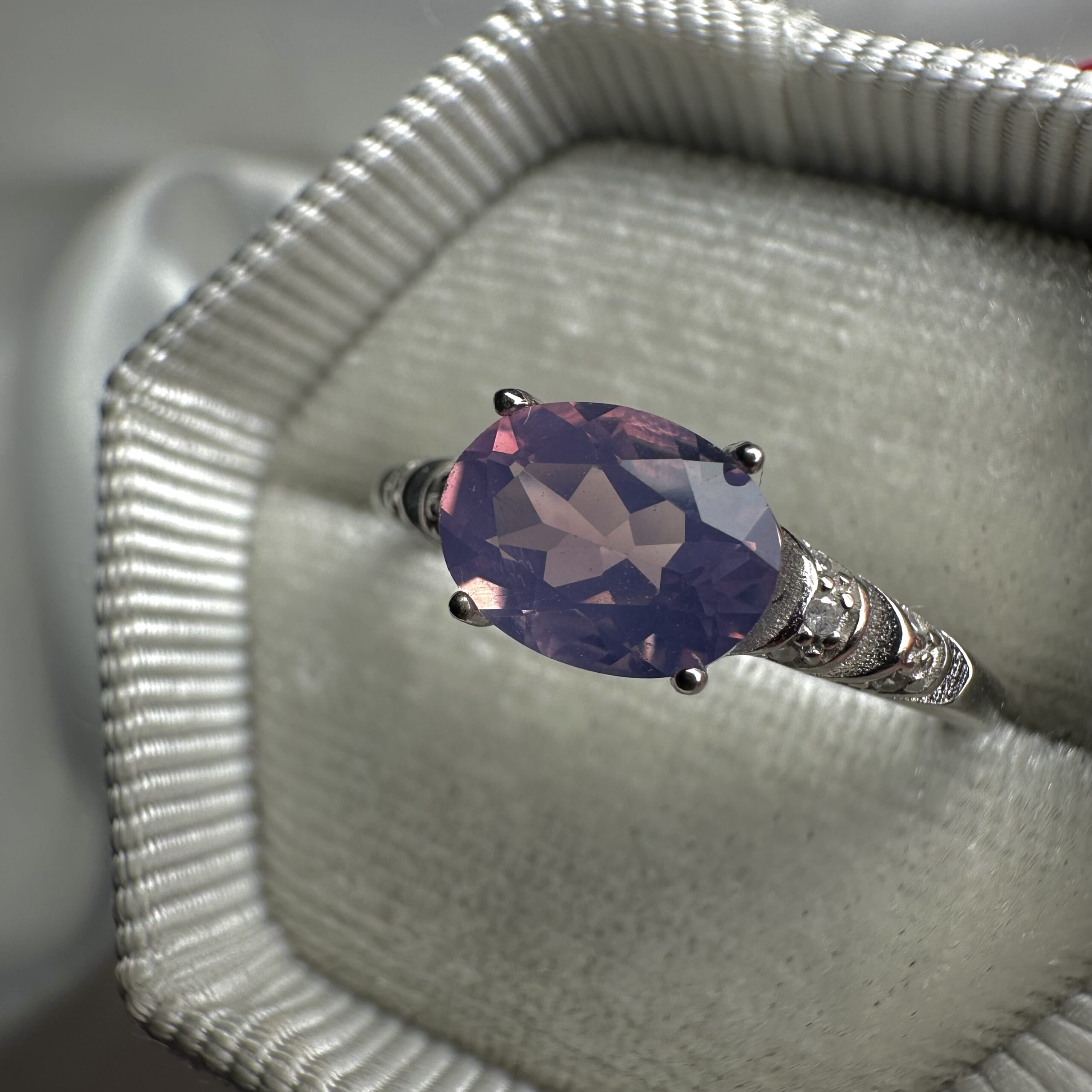 Celestia Lavender Moon Quartz Ring π - Image 3