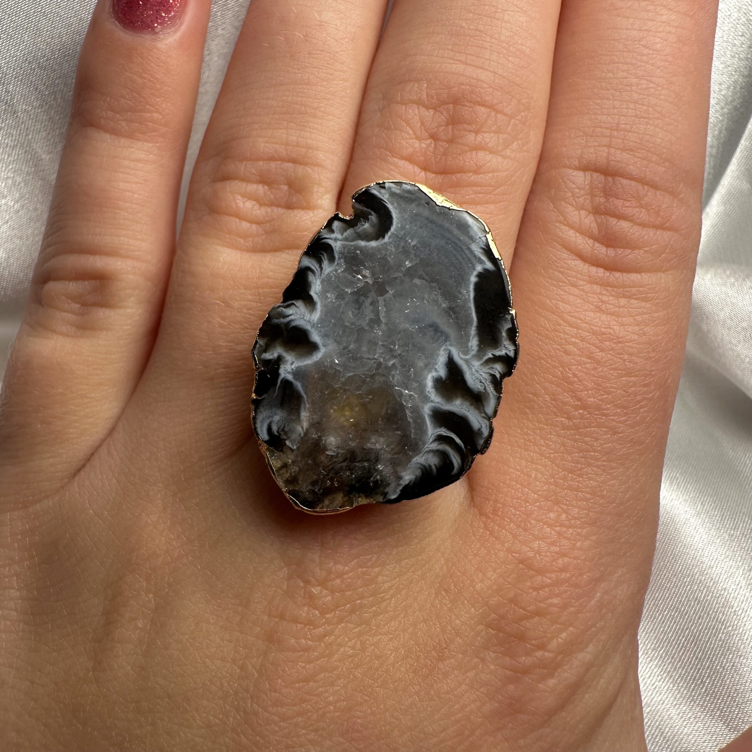 XL Agate Ring 8 - Image 2