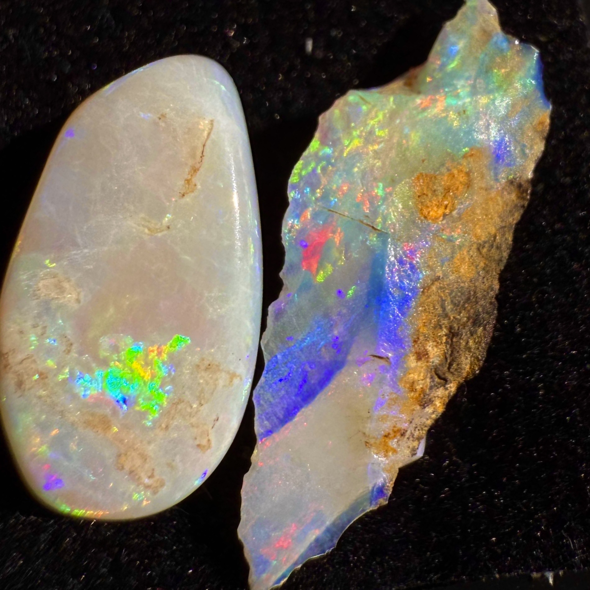 Yin Yang Duo Opals ( set )