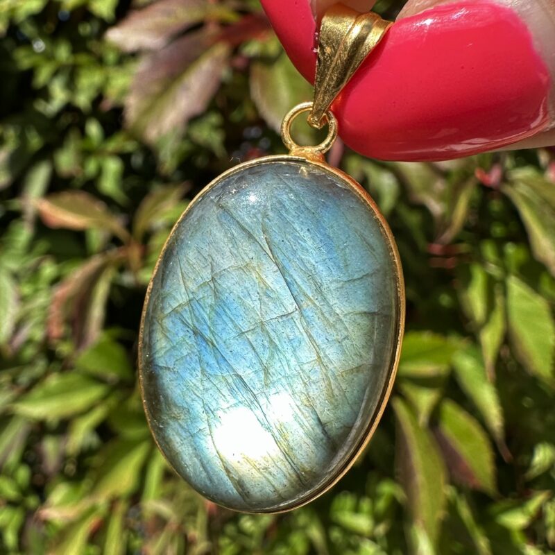 Labradorite Pendant Gold #1