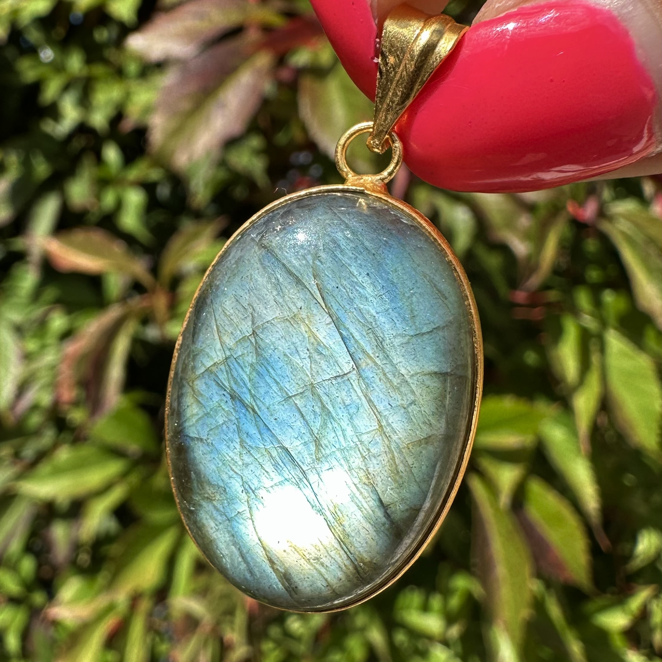 Labradorite Pendant Gold #1