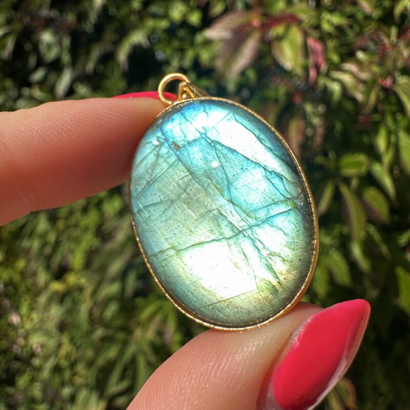 Labradorite Pendant Gold #3