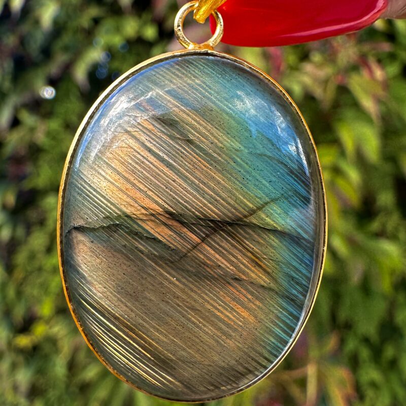 Labradorite Pendant Gold #5