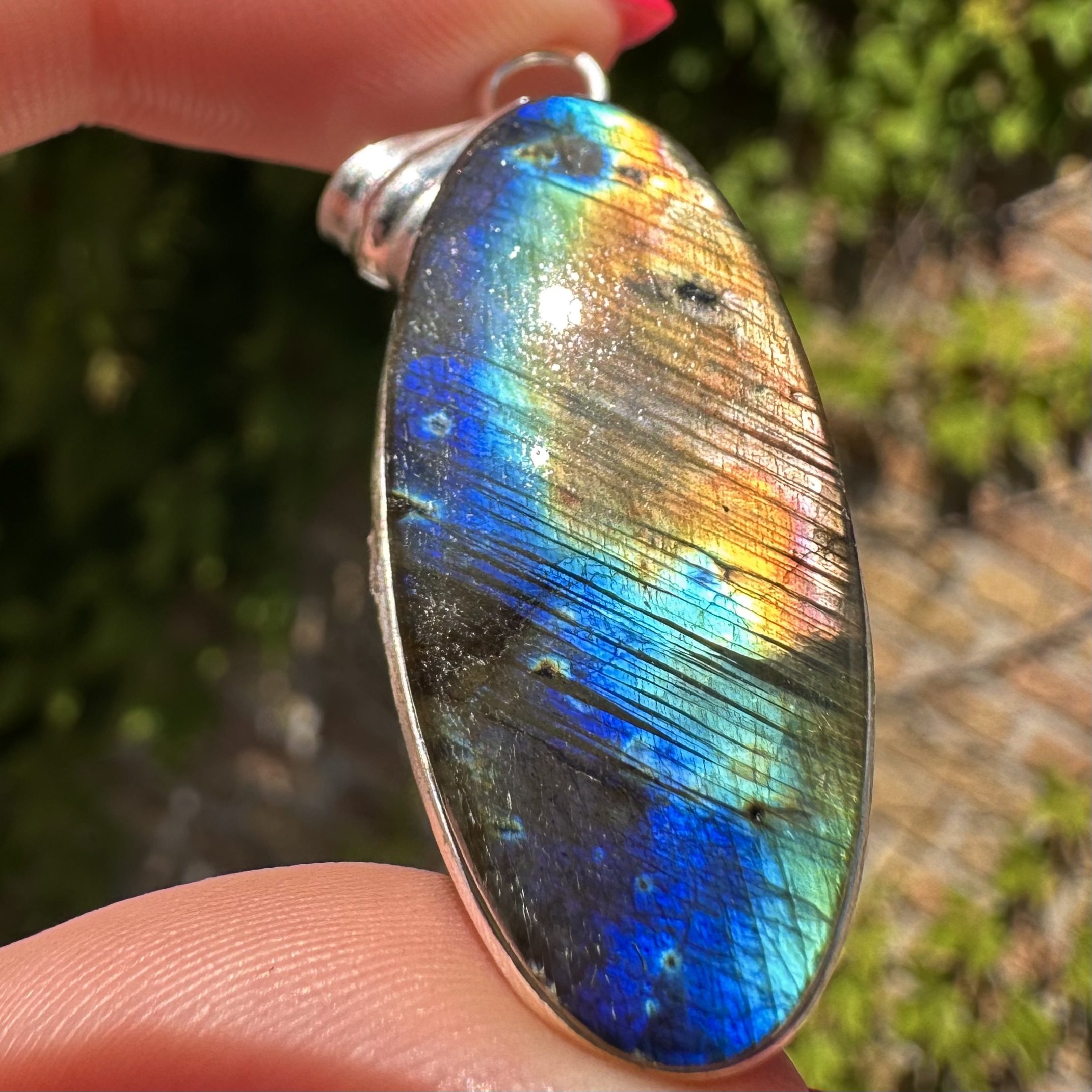 Labradorite Pendant Silver #2 - Image 2