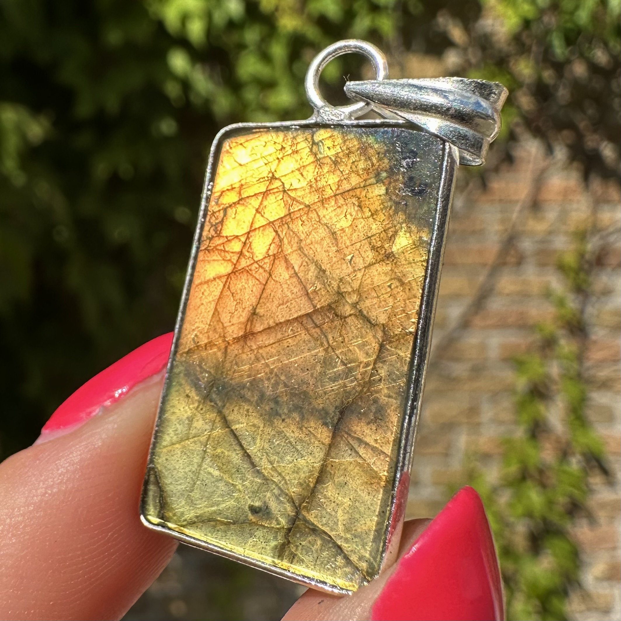 Labradorite Pendant Silver #4 - Image 3