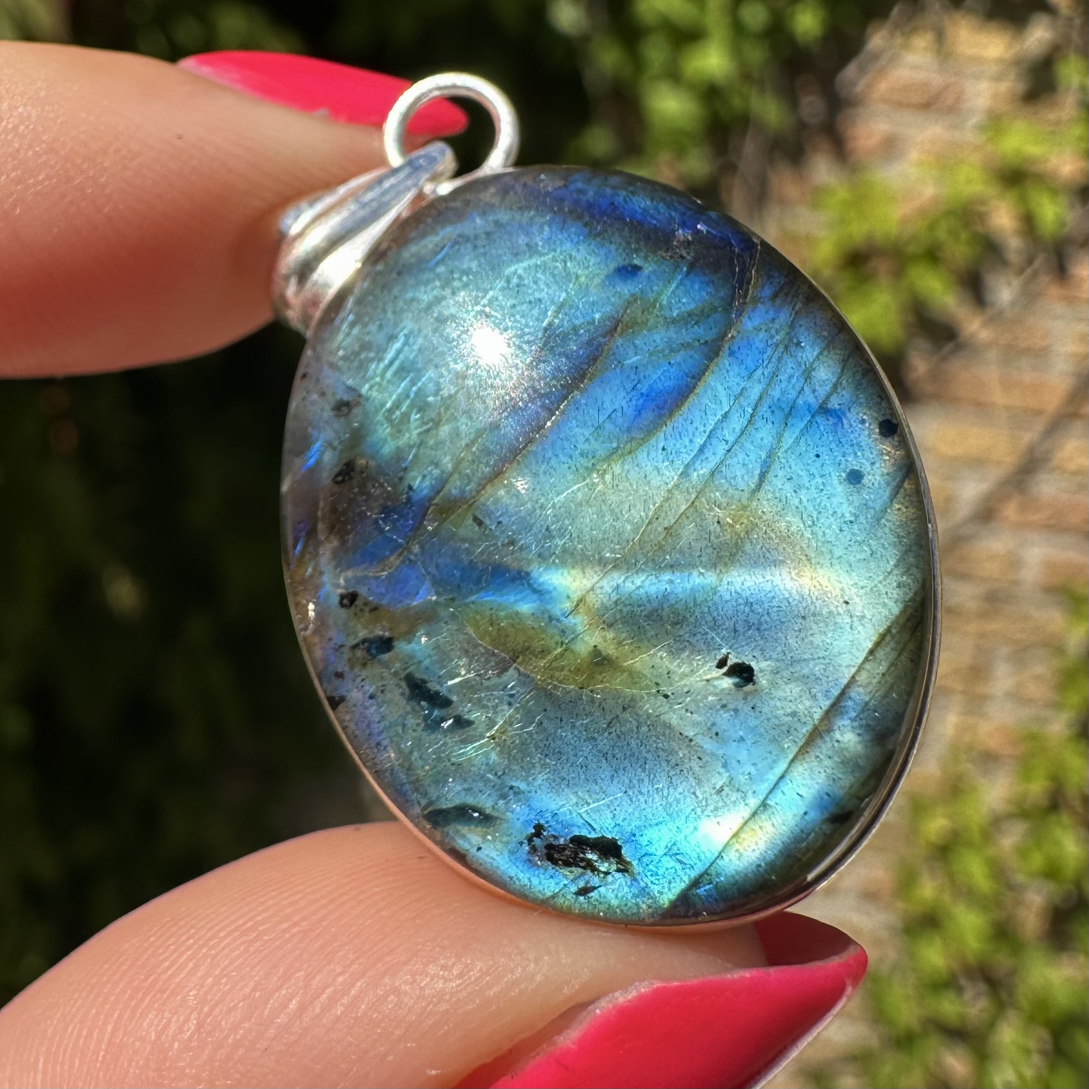 Labradorite Pendant Silver #7 - Image 3