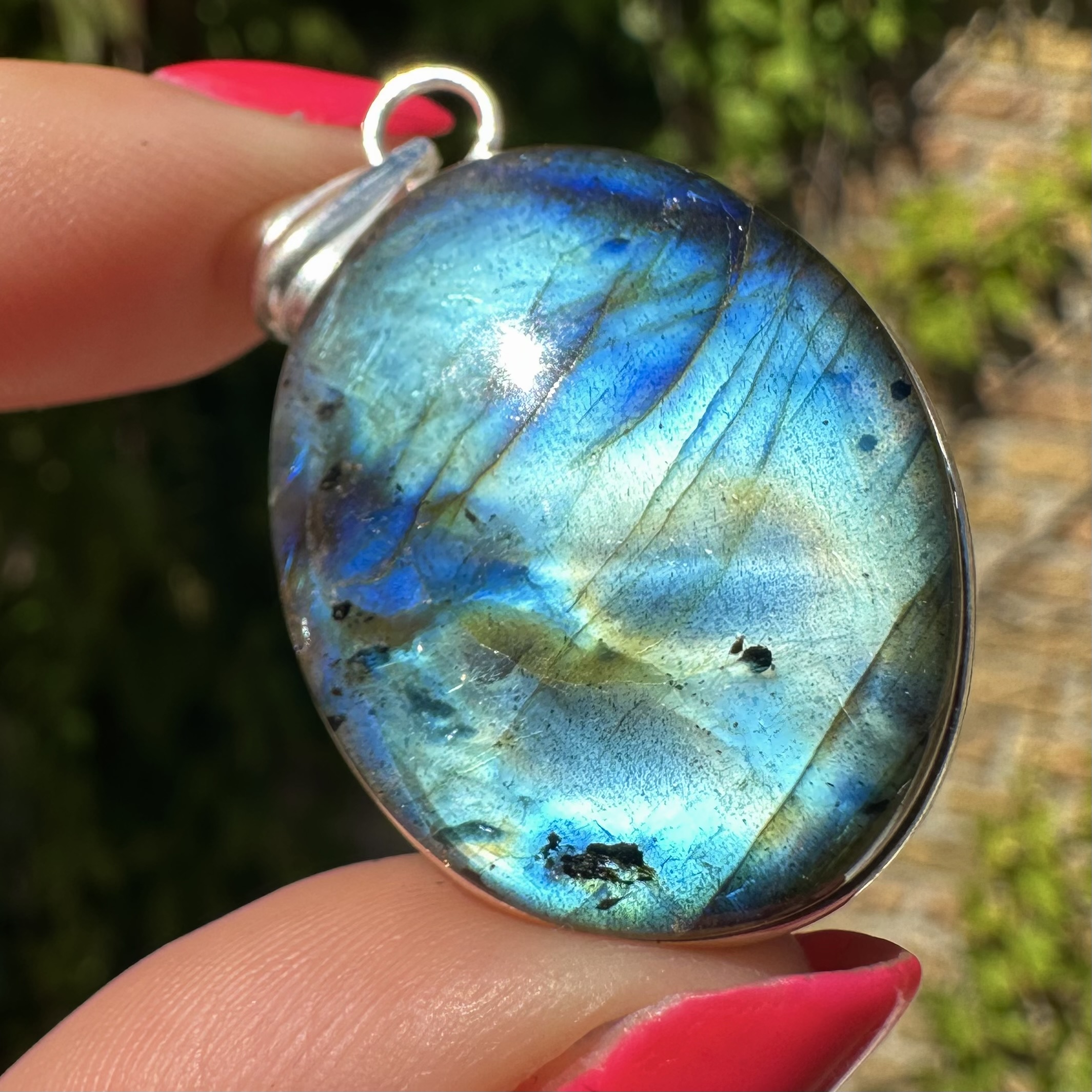 Labradorite Pendant Silver #7 - Image 2