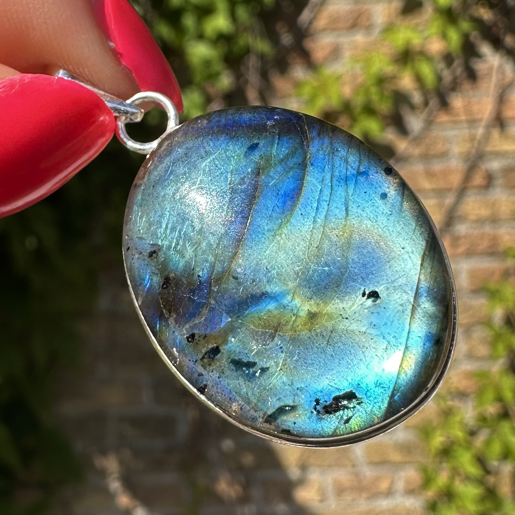 Labradorite Pendant Silver #7