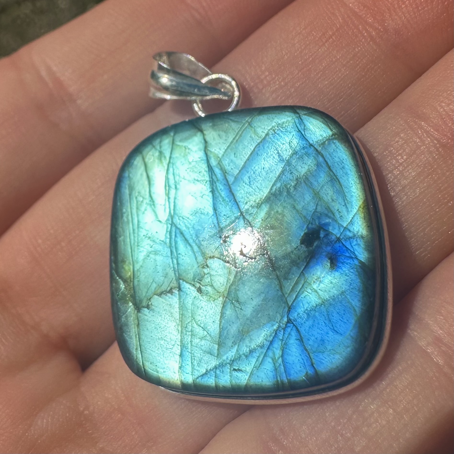 Labradorite Pendant Silver #9