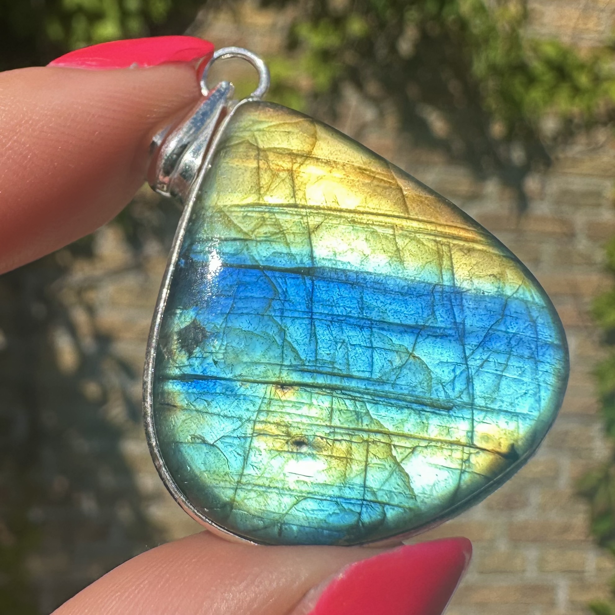 Labradorite Pendant Silver #11