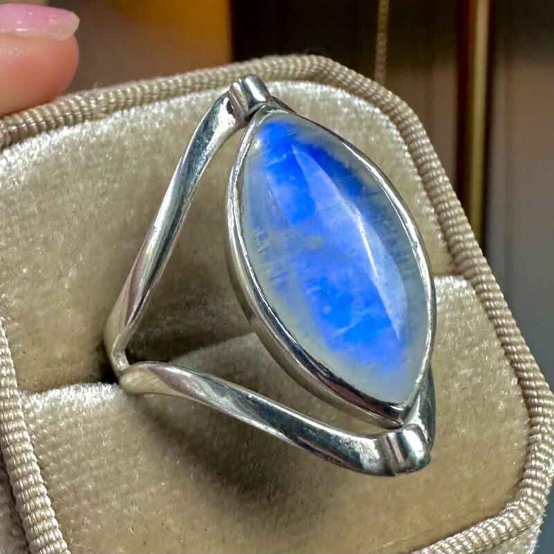 🌙 2 in 1 Moonstone & Labradorite Sterling Silver Ring