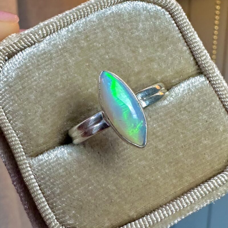 🌈 Ethiopian Opal Sterling Silver Ring