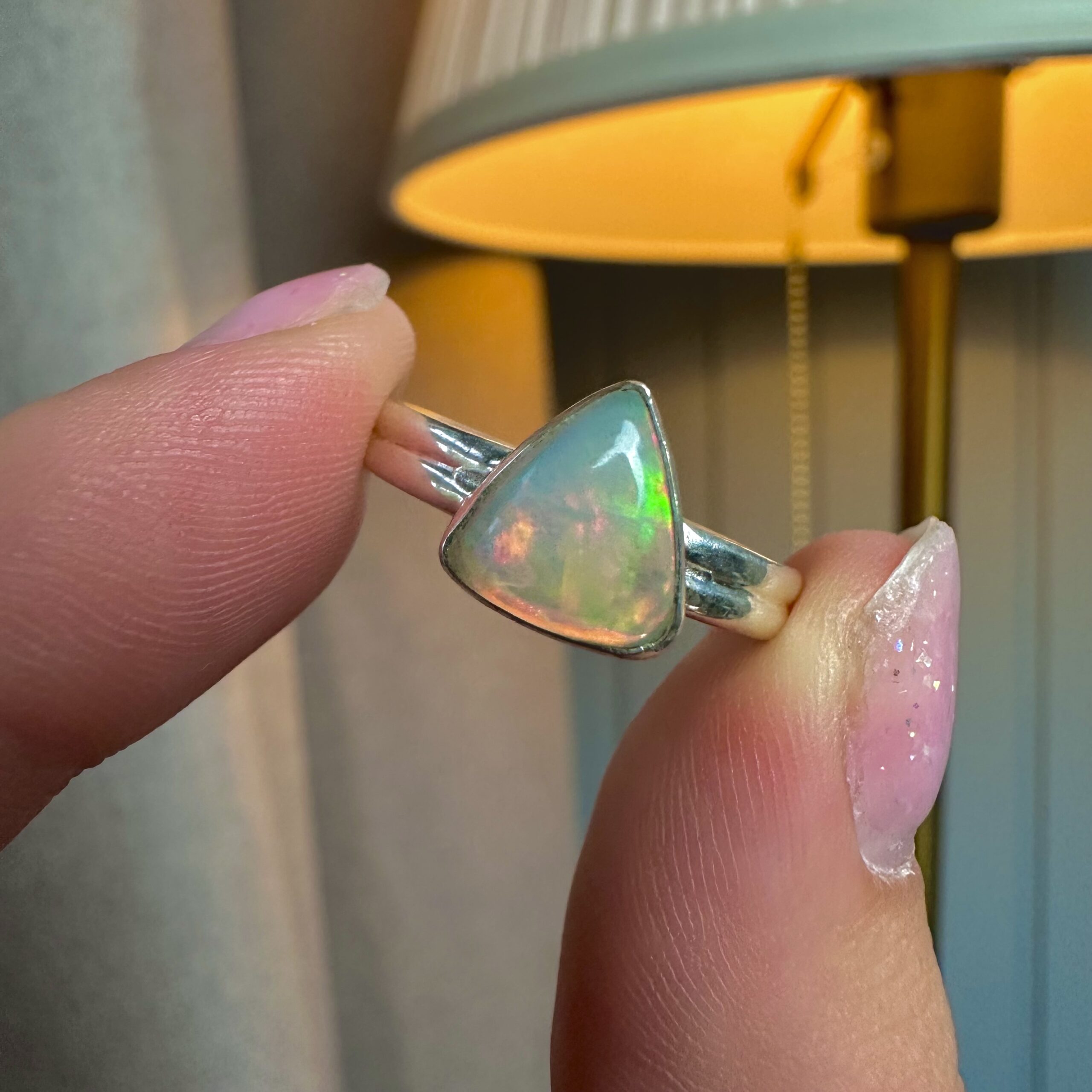🌈 Ethiopian Opal Sterling Silver Ring - Image 5