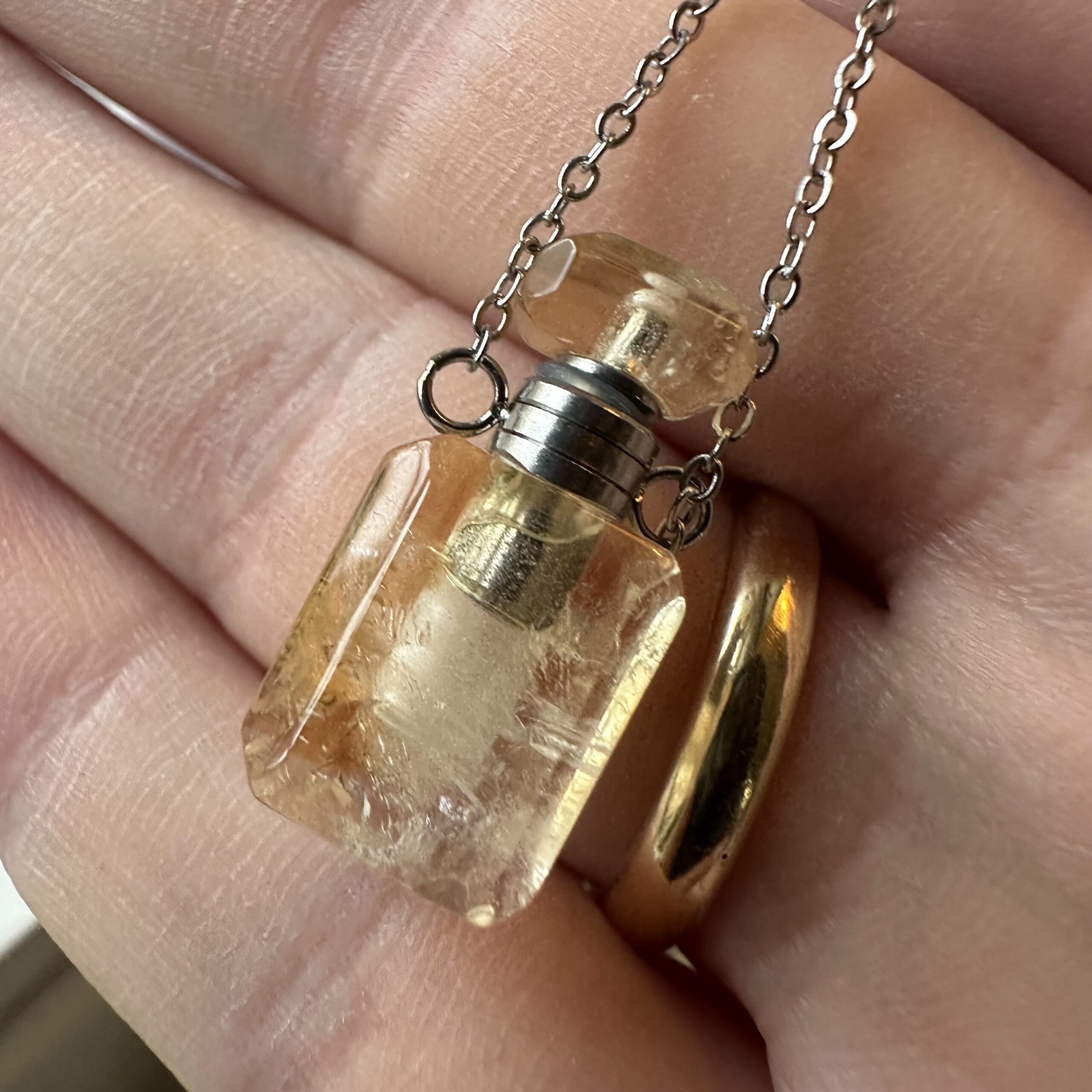 🕊️Keepsake Crystal Necklace Golden Healer - Image 2