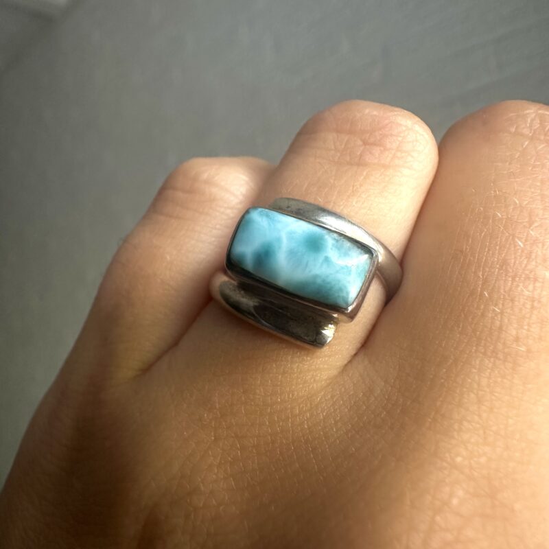 Elegant Larimar Ring