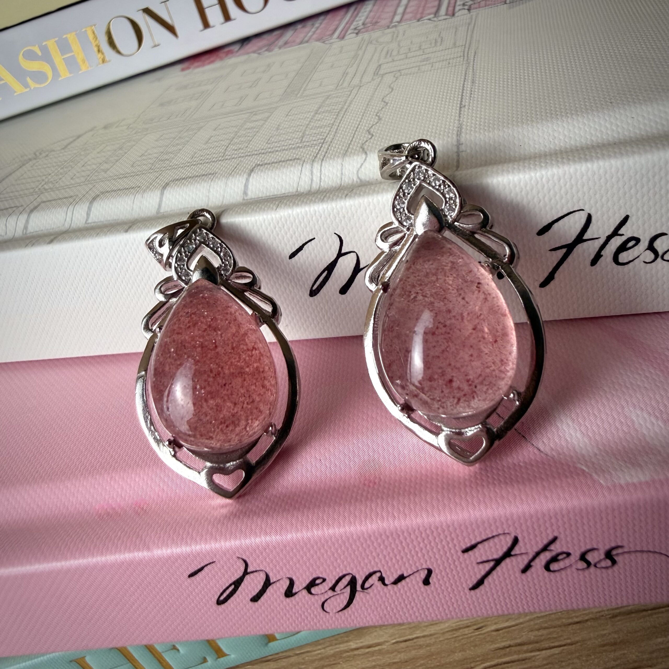 Lovely Strawberry Quartz Pendant