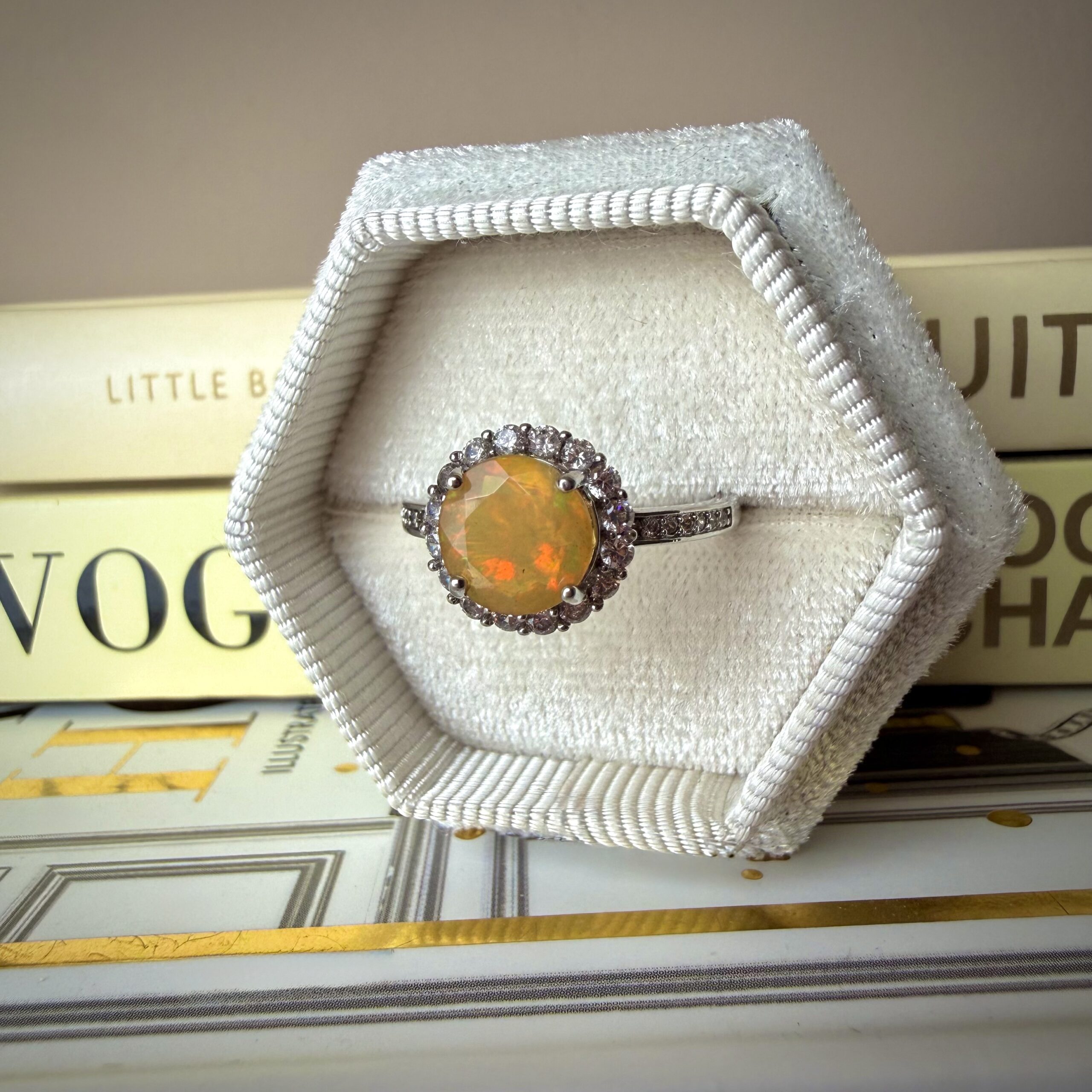 Sunset Opal Ring