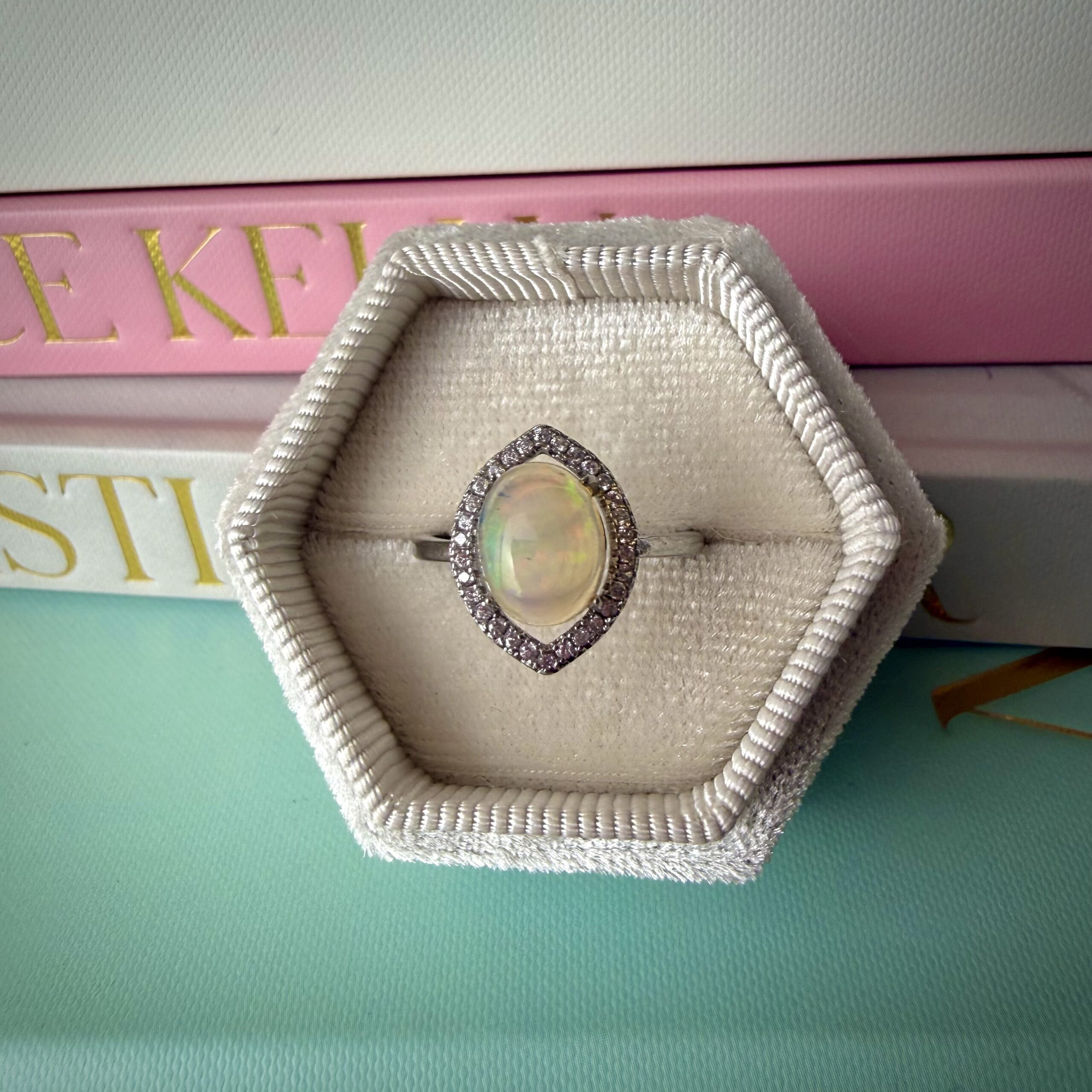 Princess Jelly Opal Ring