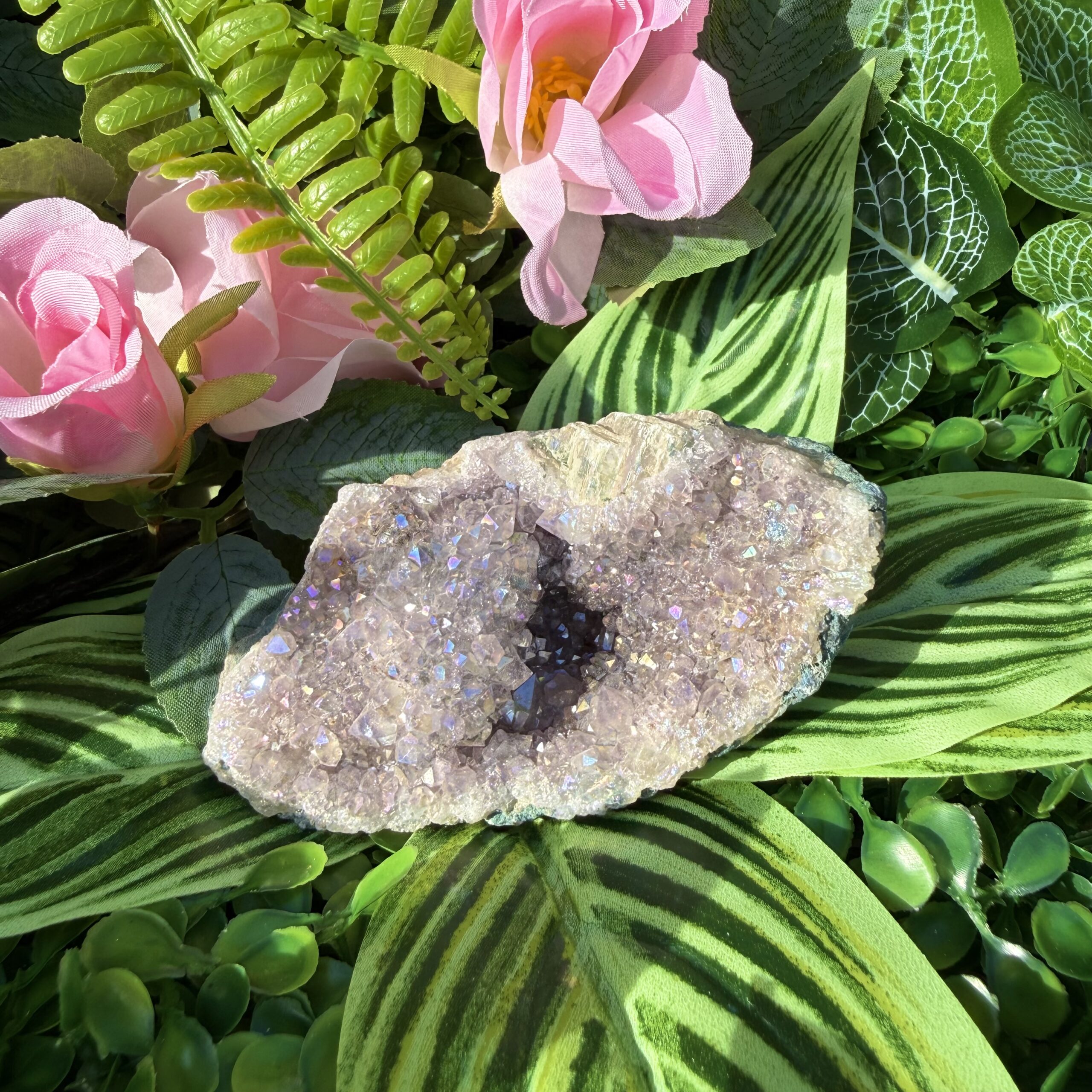 Fairy Treasure Amethyst Angel Aura Rose Cluster