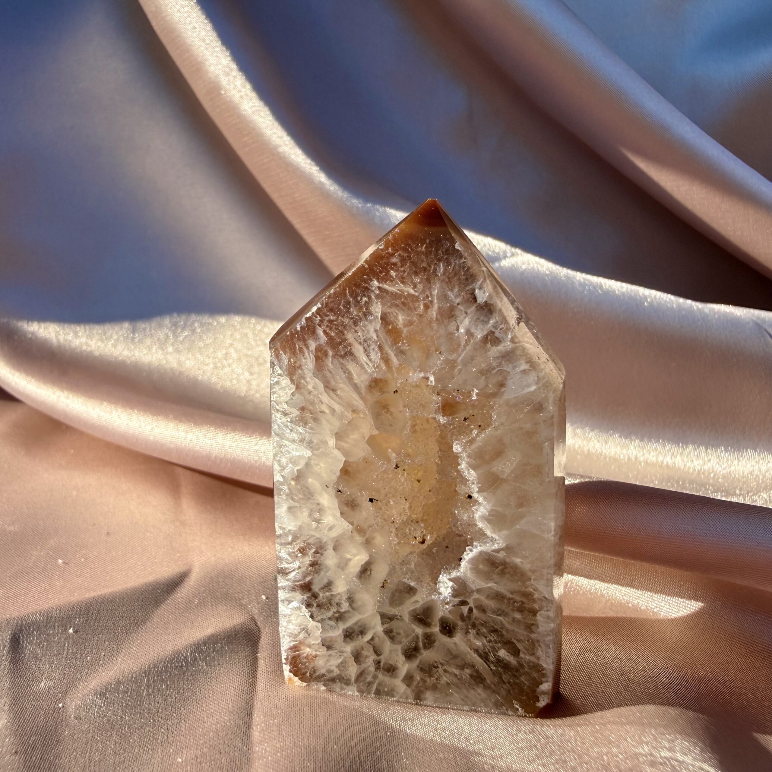 Carnelian Druzy Tower Choco Bliss