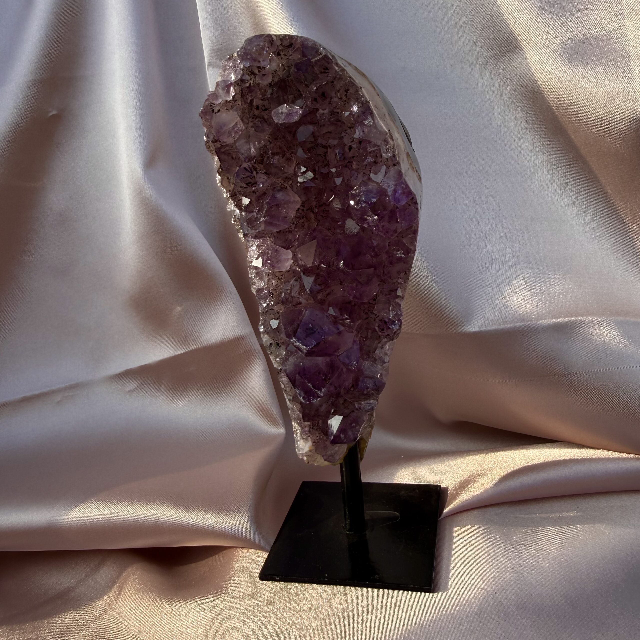 Agate & Deep Red Amethyst on stand - Image 2