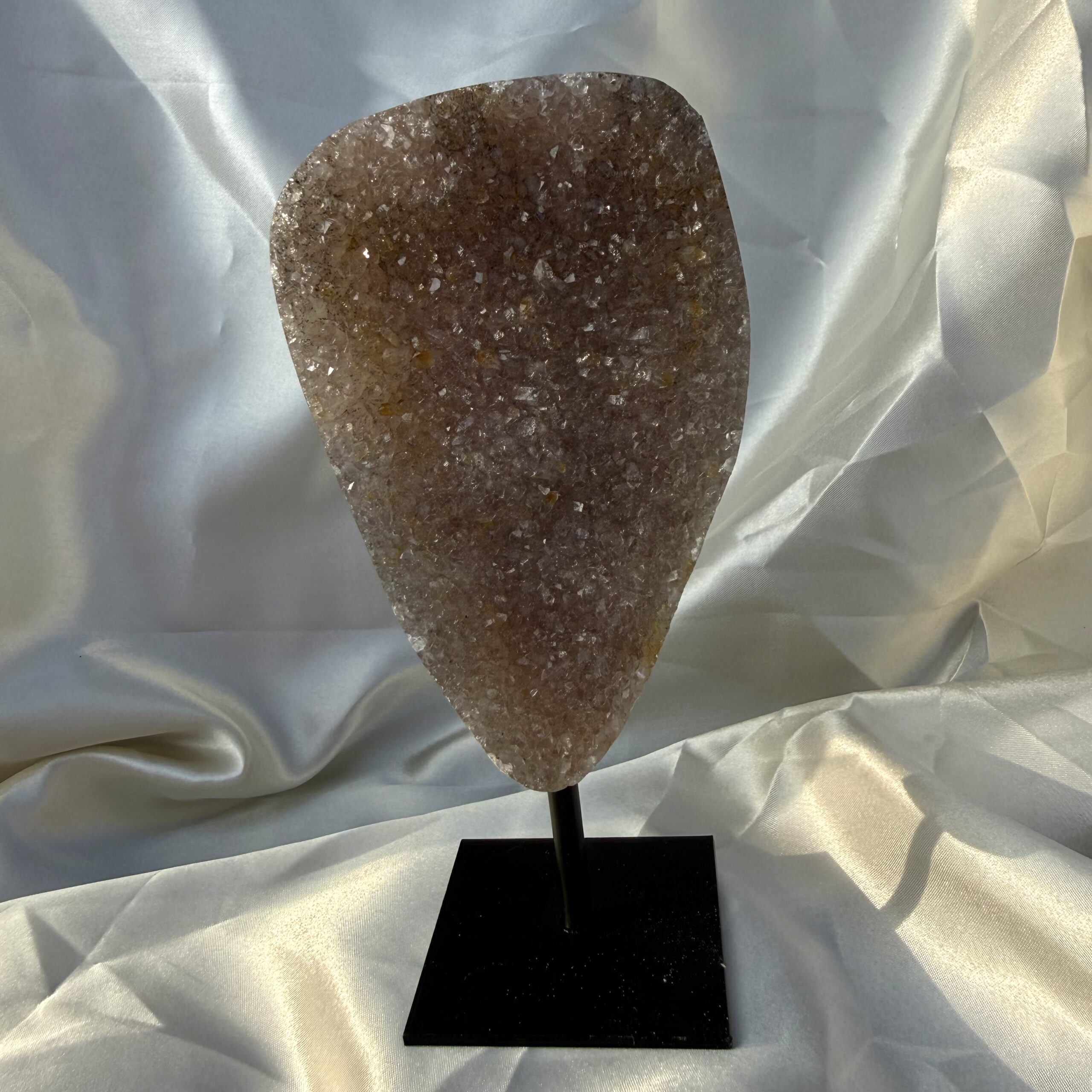 Druzy Carnelian Agate on stand - Image 4