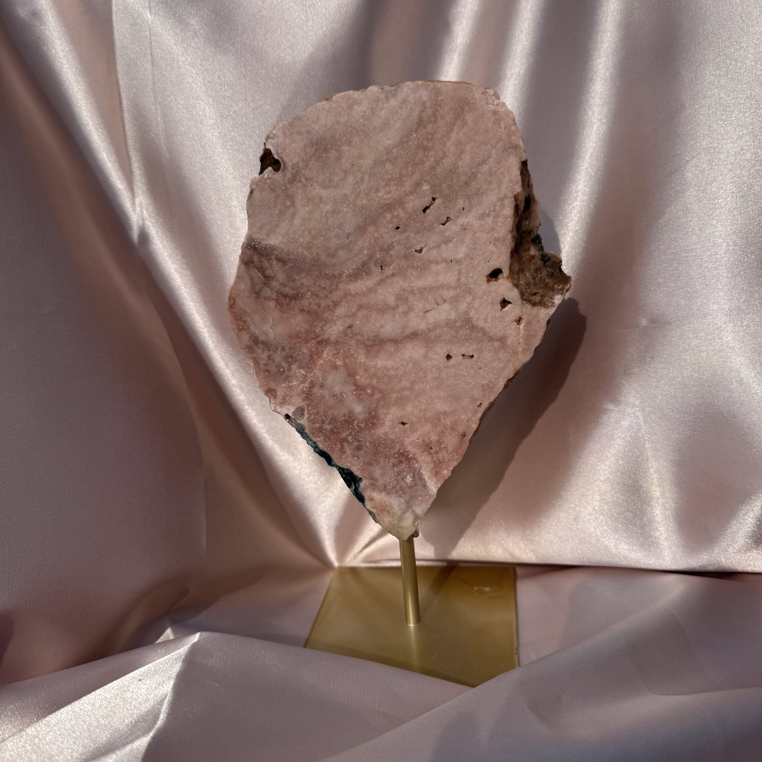 Cotton Candy Pink Amethyst on stand