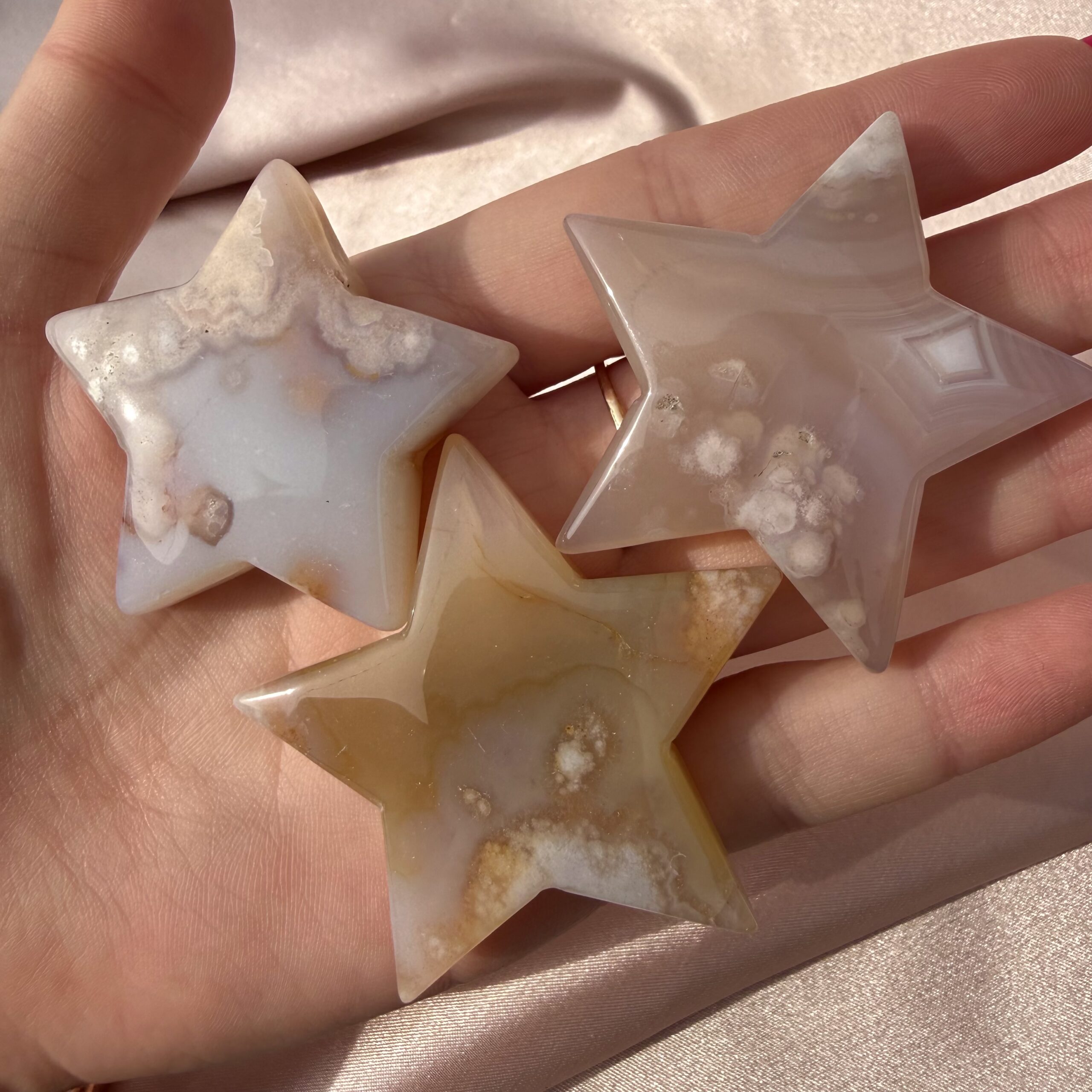 Flower Agate Stars ⋆.ೃ࿔🌸*:･