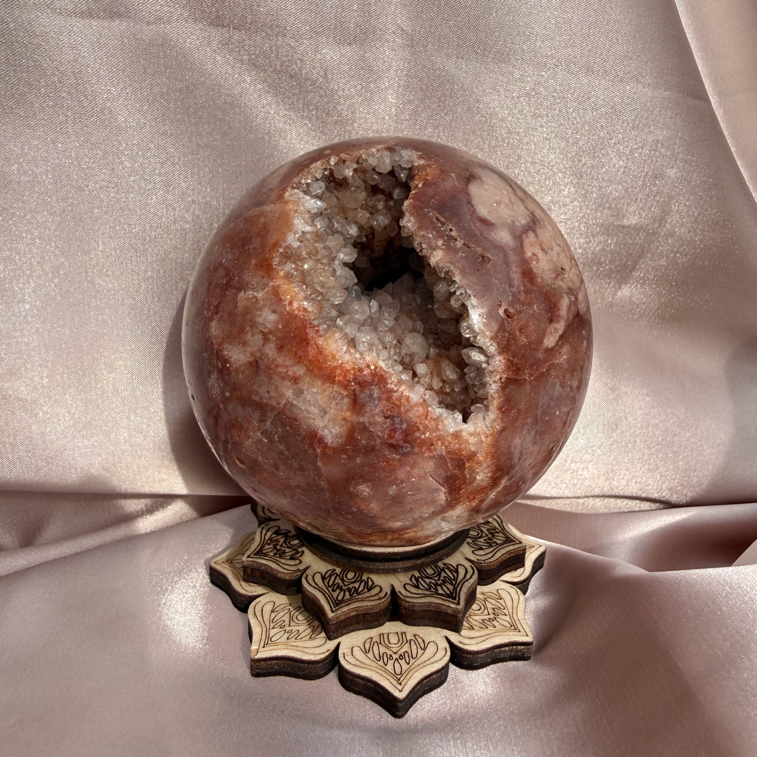 SPECIAL! Red & Pink Amethyst Druzy Sphere🌺 - Image 8