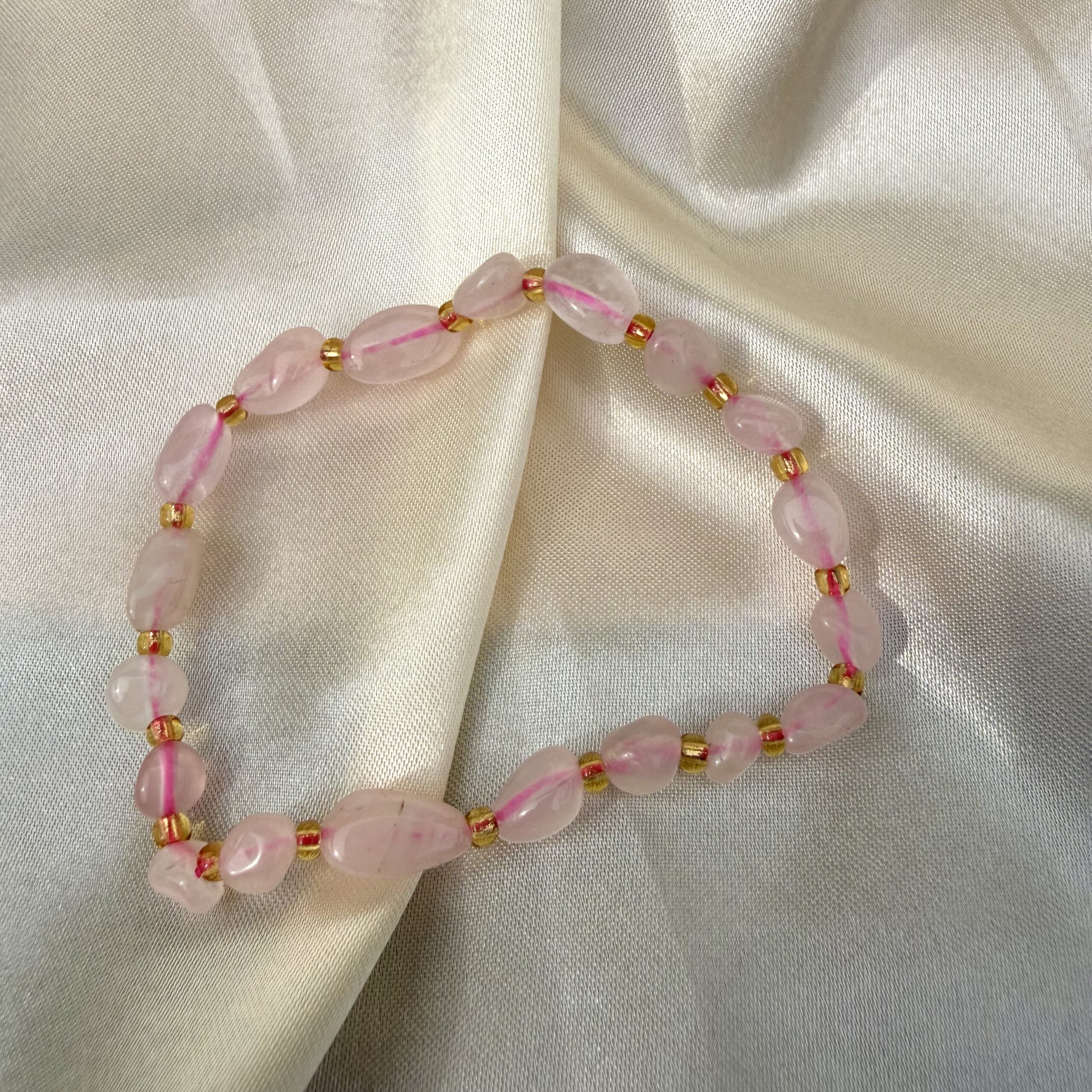 Cute Rose Quartz Bracelet