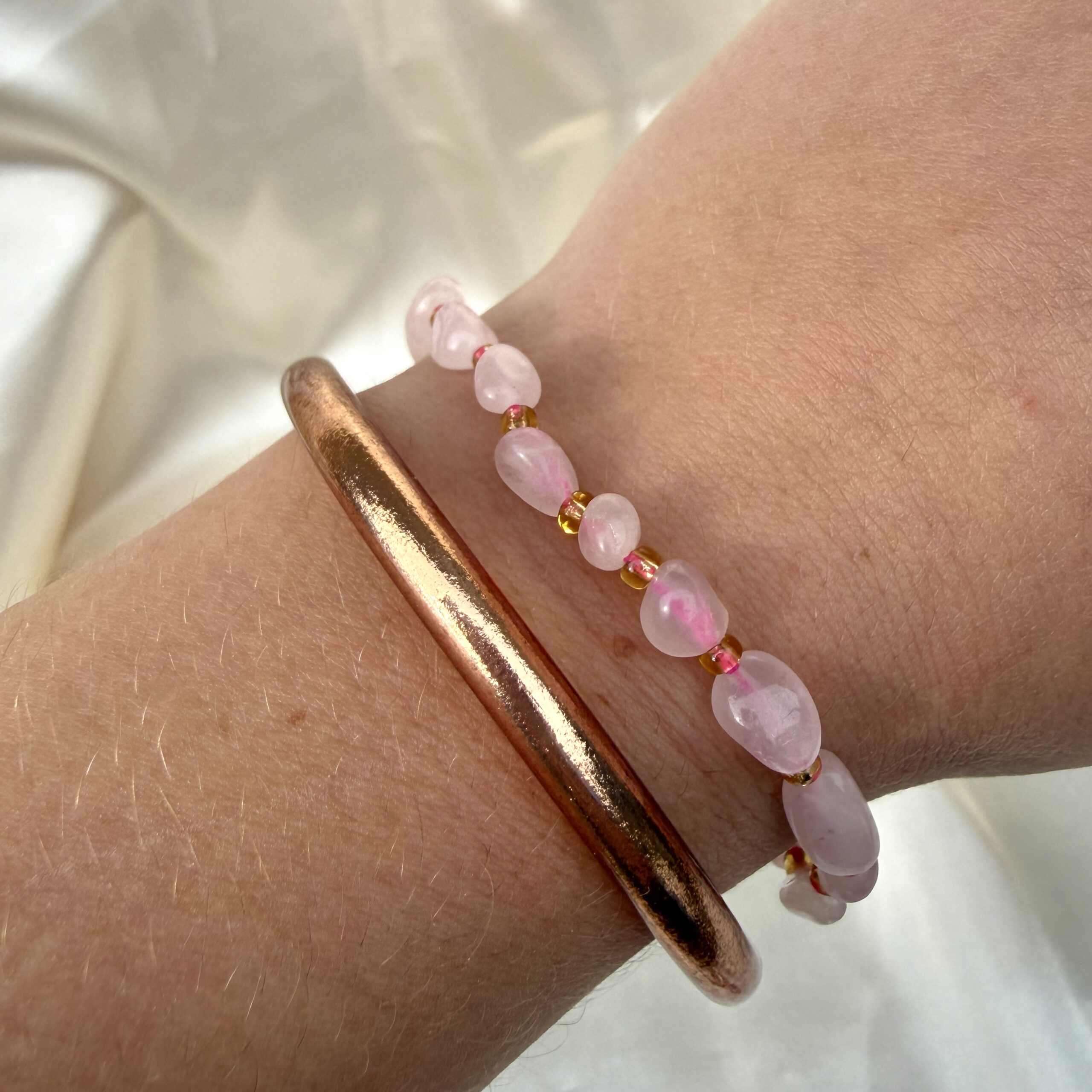 Cute Rose Quartz Bracelet - Image 2