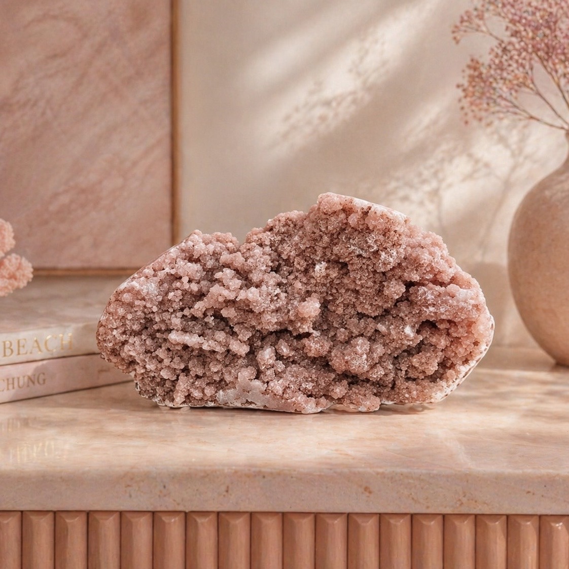 STATEMENT PIECE! Coral Pink Amethyst Freeformđź’— - Image 3